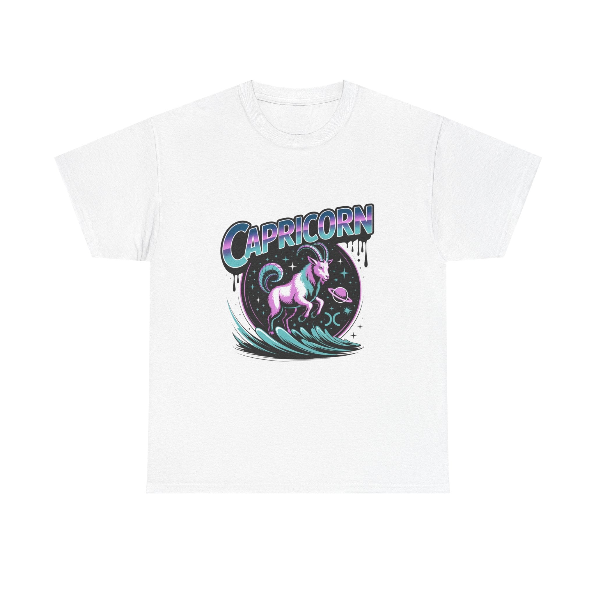 Neon Capricorn Zodiac Tee