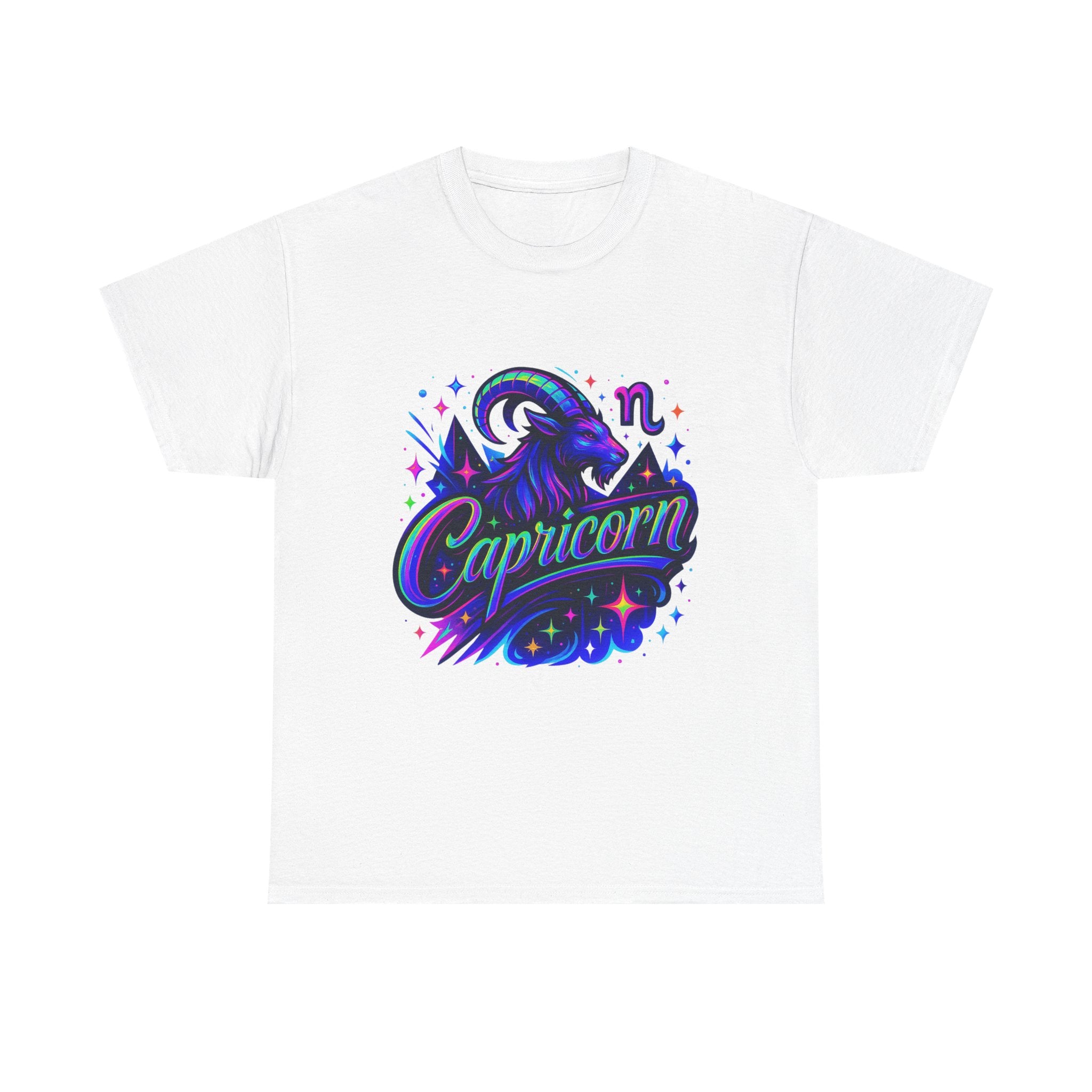 Neon Capricorn Zodiac Tee