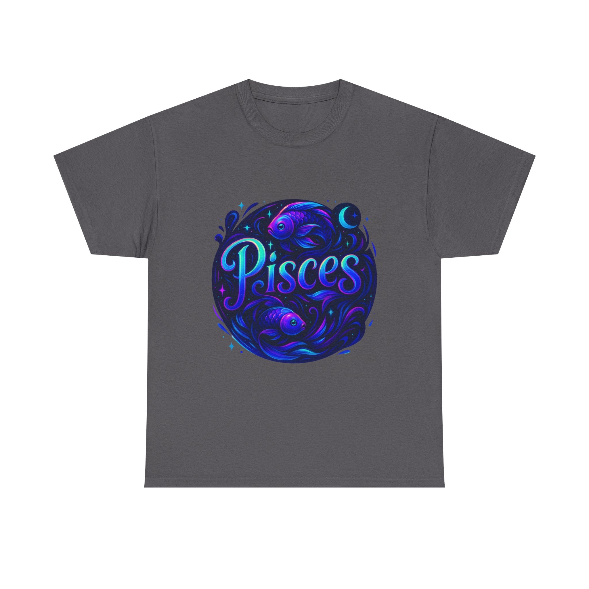 Neon Pisces Zodiac Tee