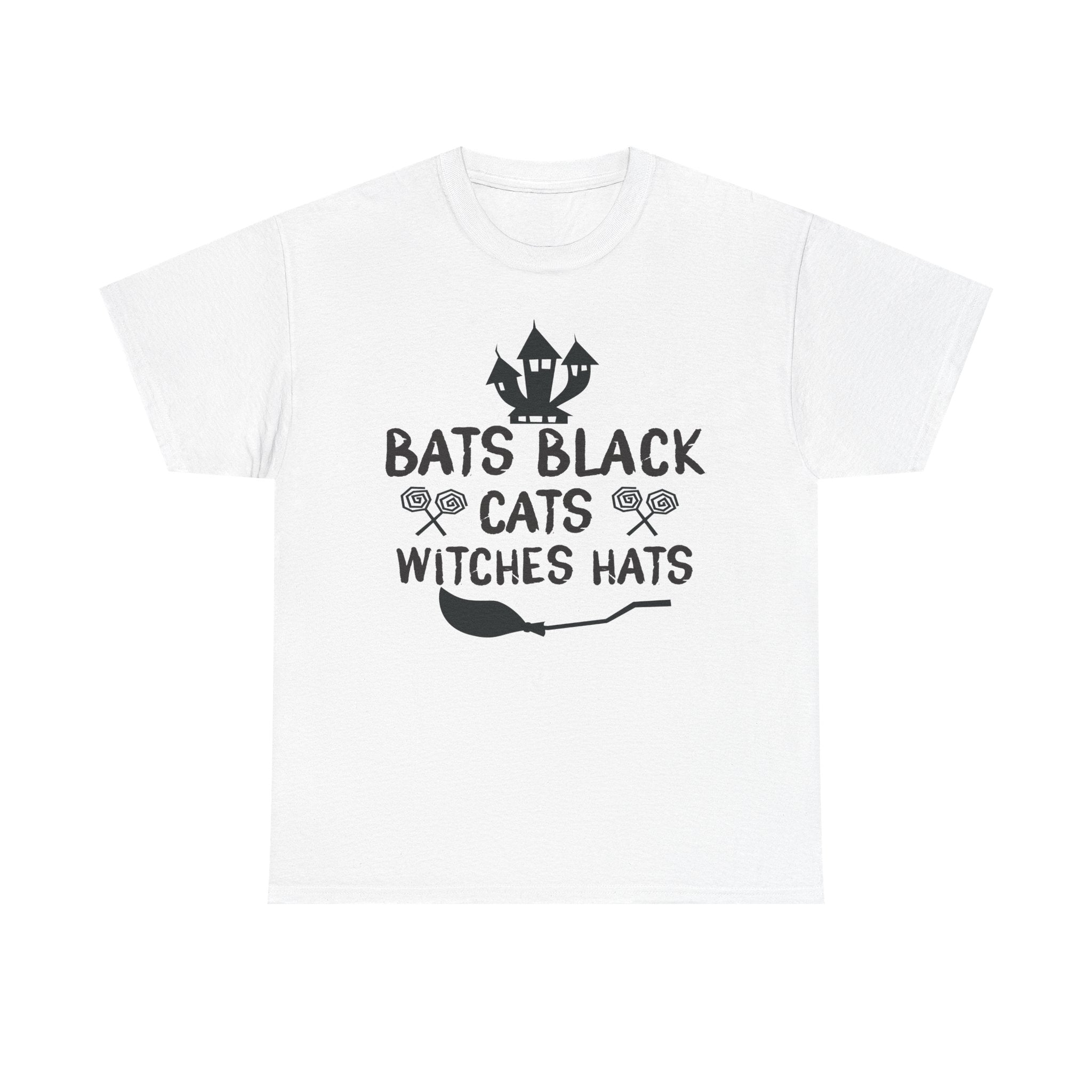 Bats Black Cats Witch Hats Tee
