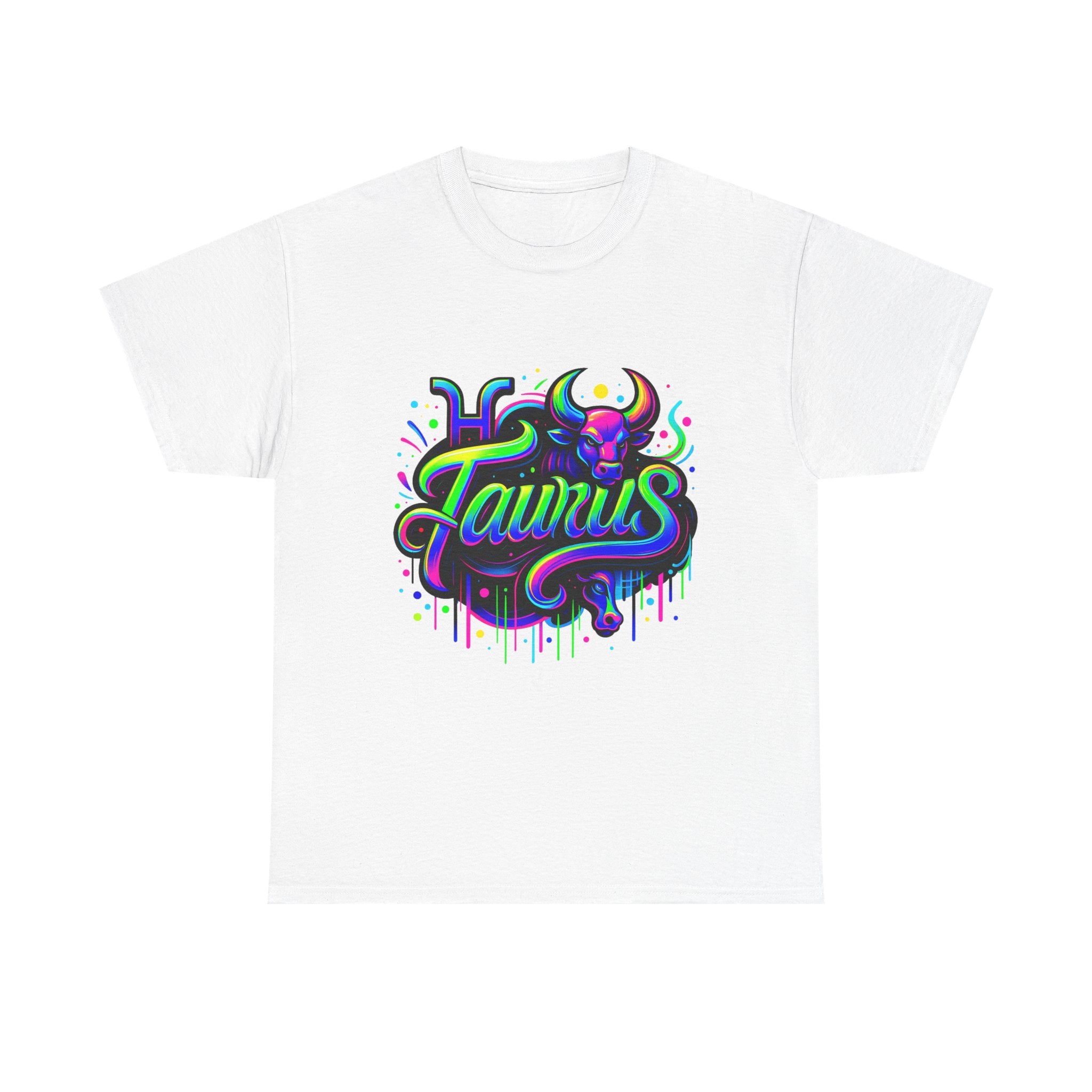 Neon Taurus Zodiac Tee