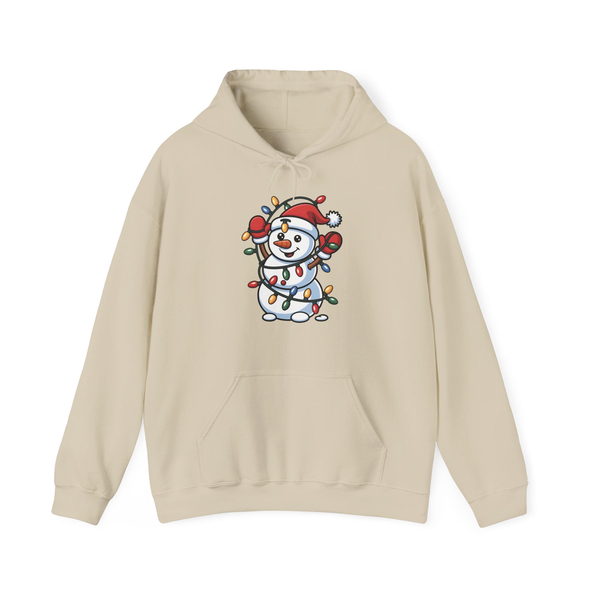 Christmas Lights Snowman Hoodie