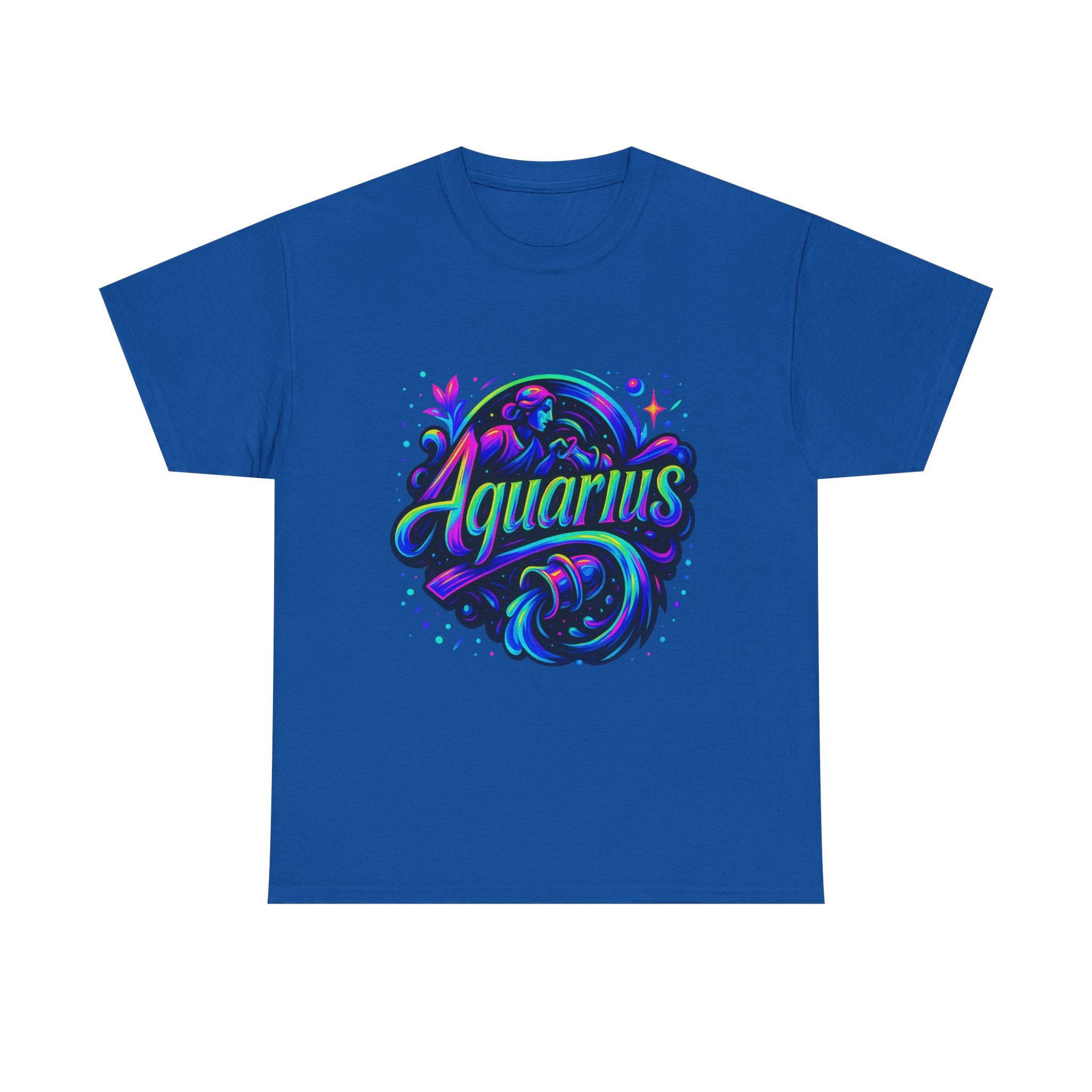 Neon Aquarius Zodiac Tee