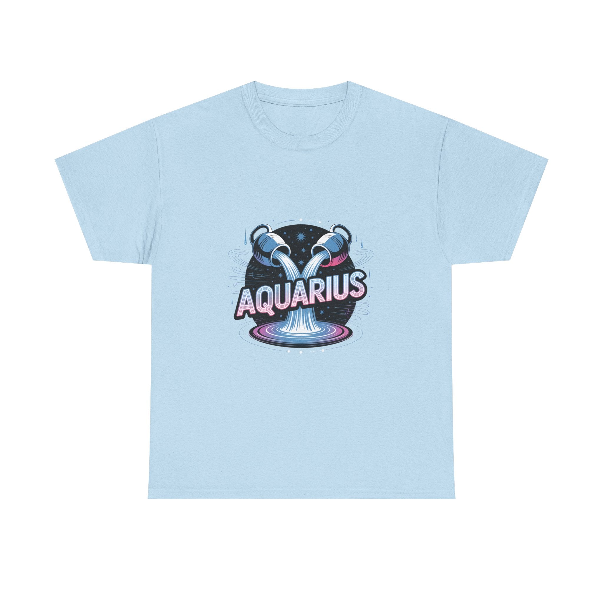 Neon Aquarius Zodiac Tee