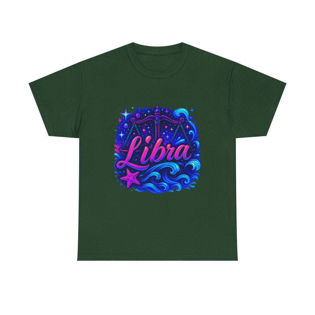 Neon Libra Zodiac Tee