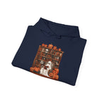 Ghost Book Reading Teacher Halloween Librarian Hoodie