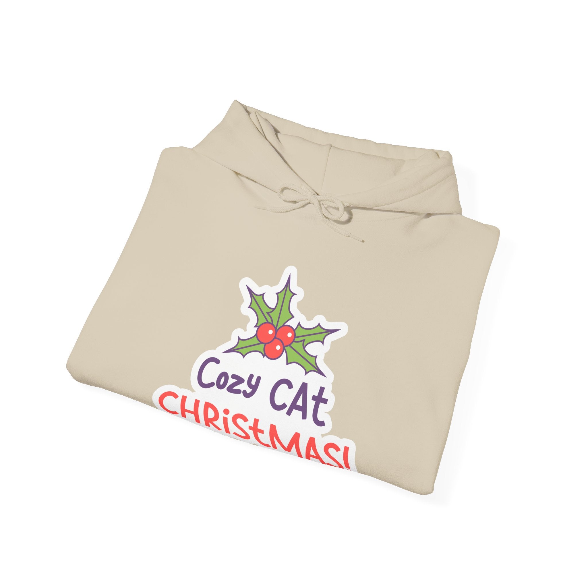 Cozy Cat Christmas Hoodie