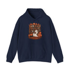 Ghost Book Reading Teacher Halloween Librarian Hoodie