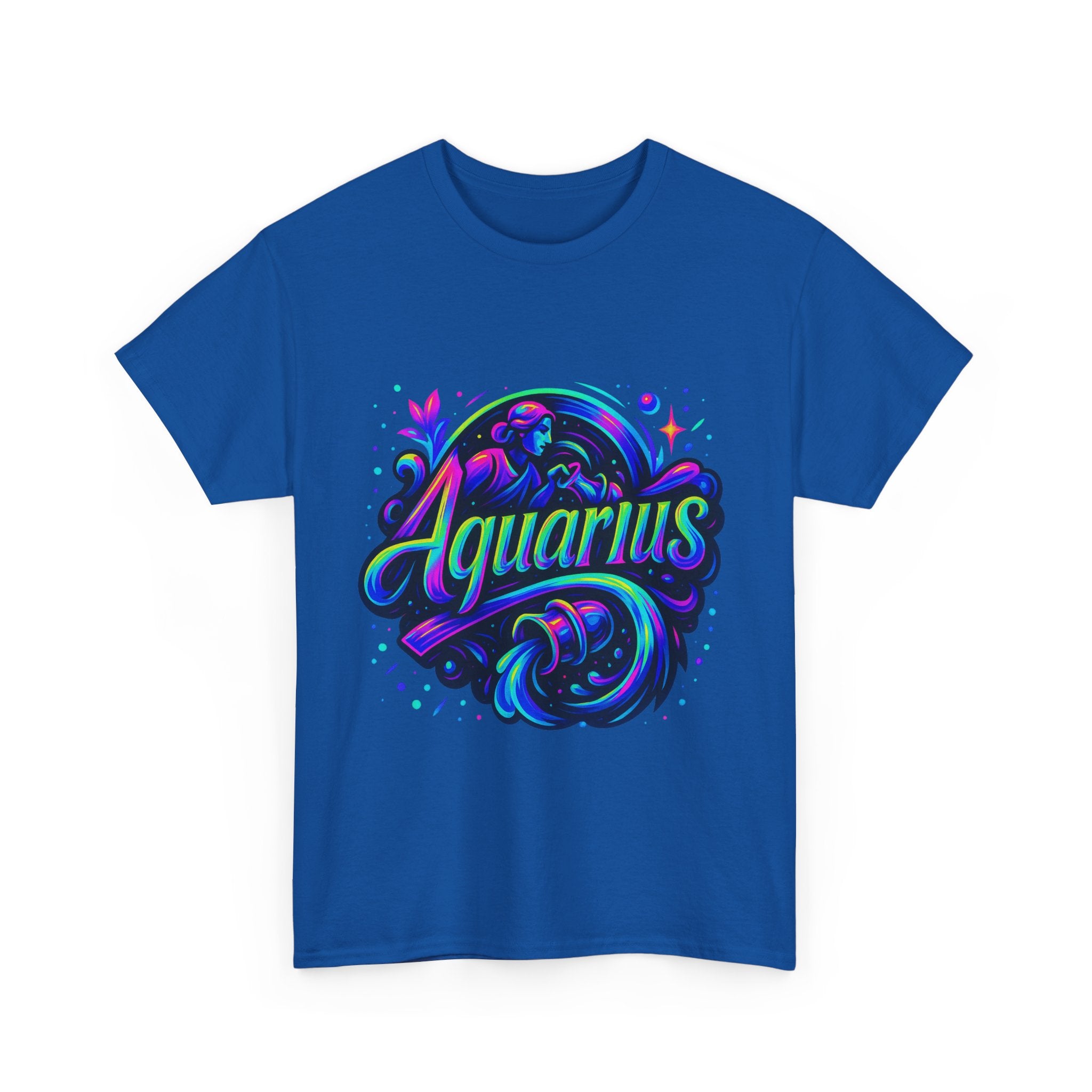 Neon Aquarius Zodiac Tee