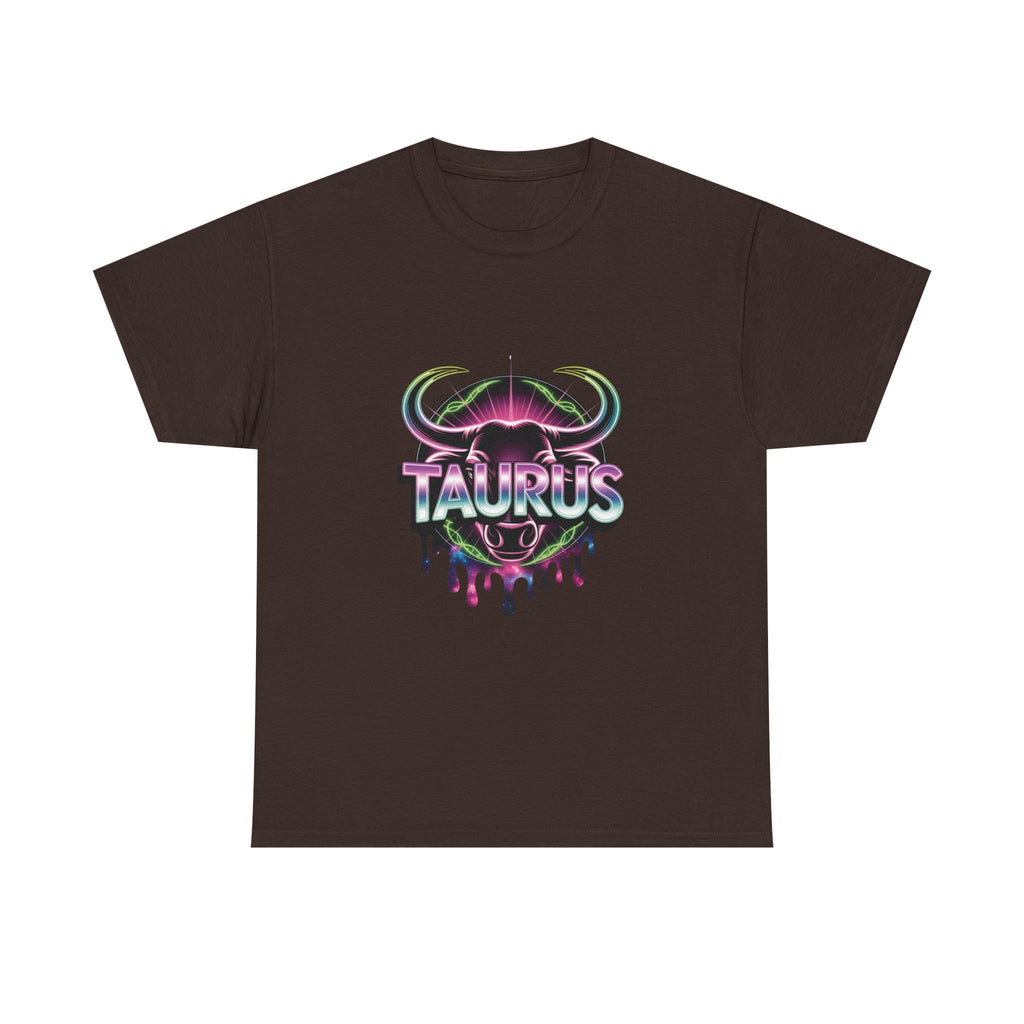 Neon Taurus Zodiac Tee