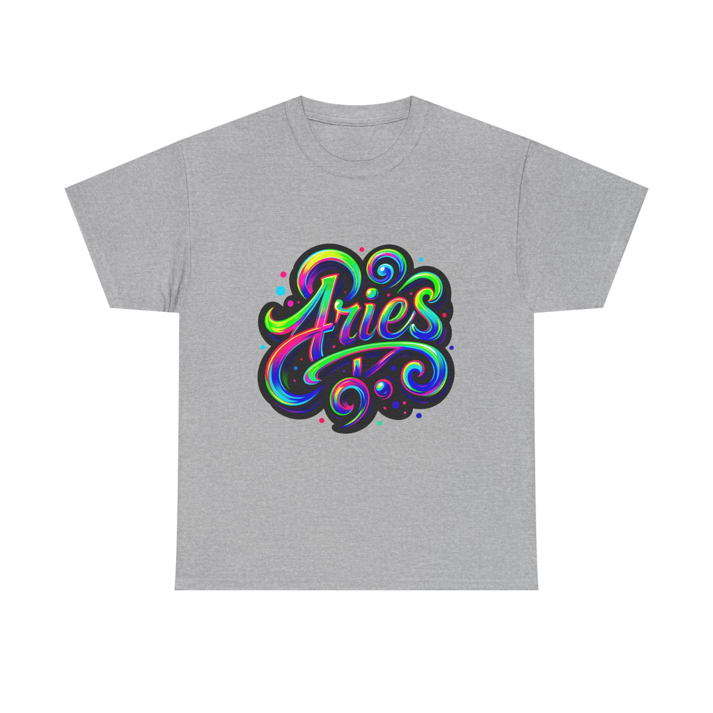 Neon Aries Zodiac Tee