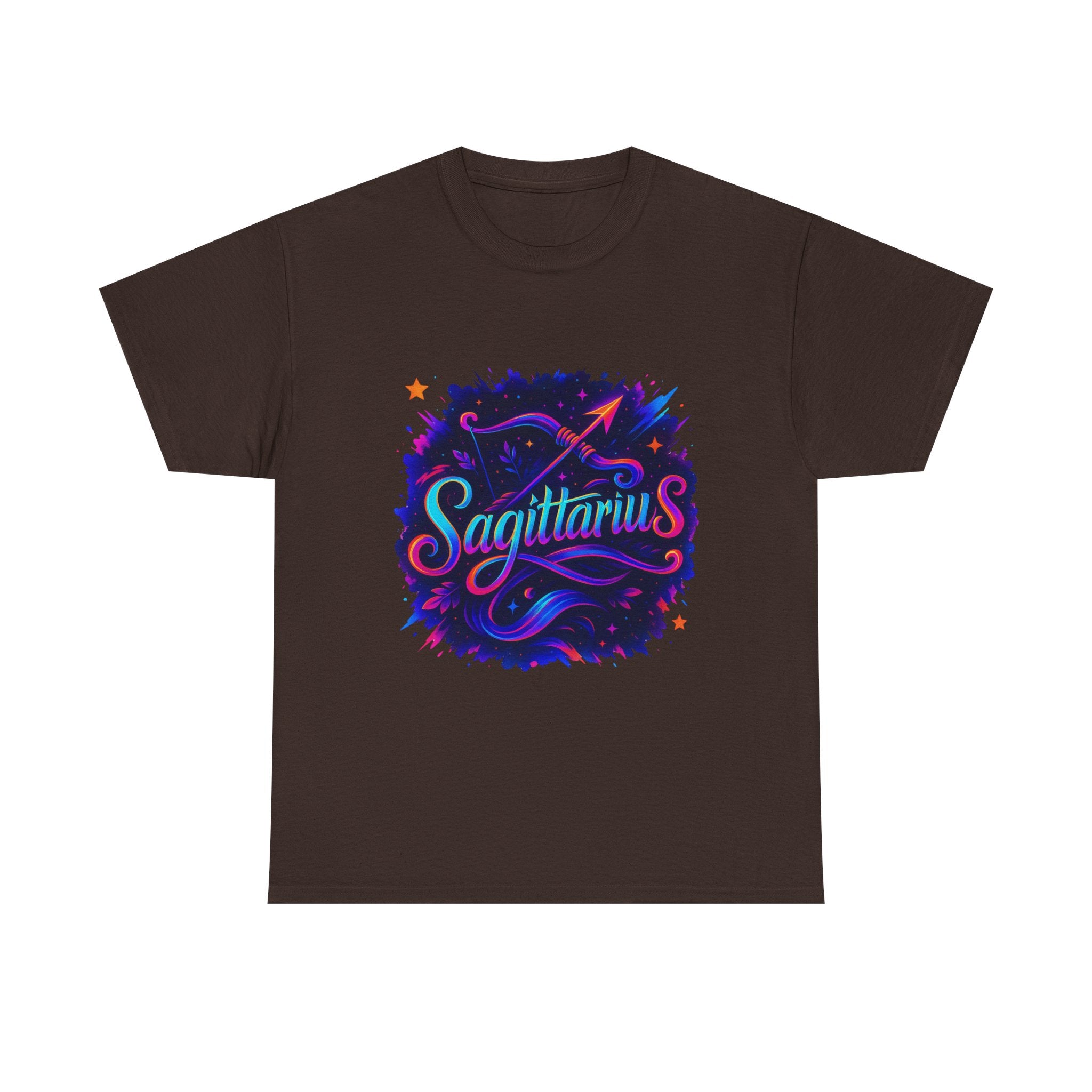Neon Sagittarius Zodiac Tee