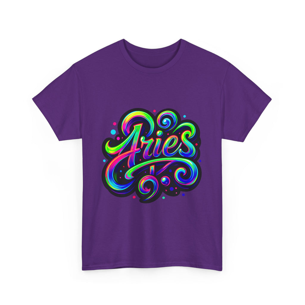 Neon Aries Zodiac Tee