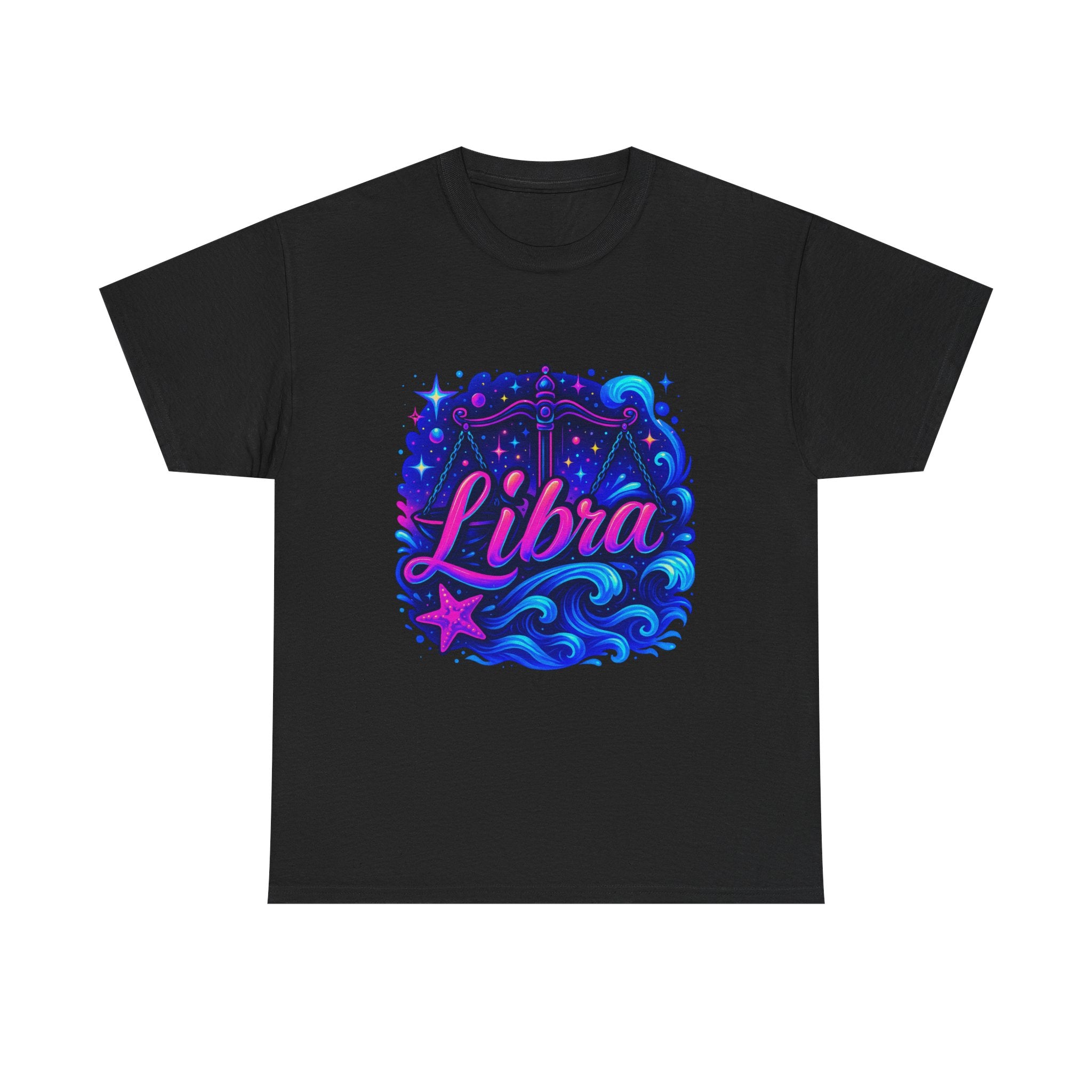 Neon Libra Zodiac Tee