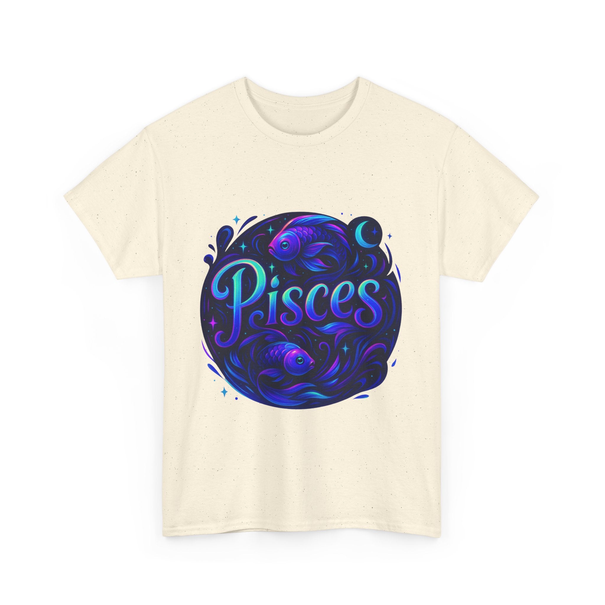 Neon Pisces Zodiac Tee