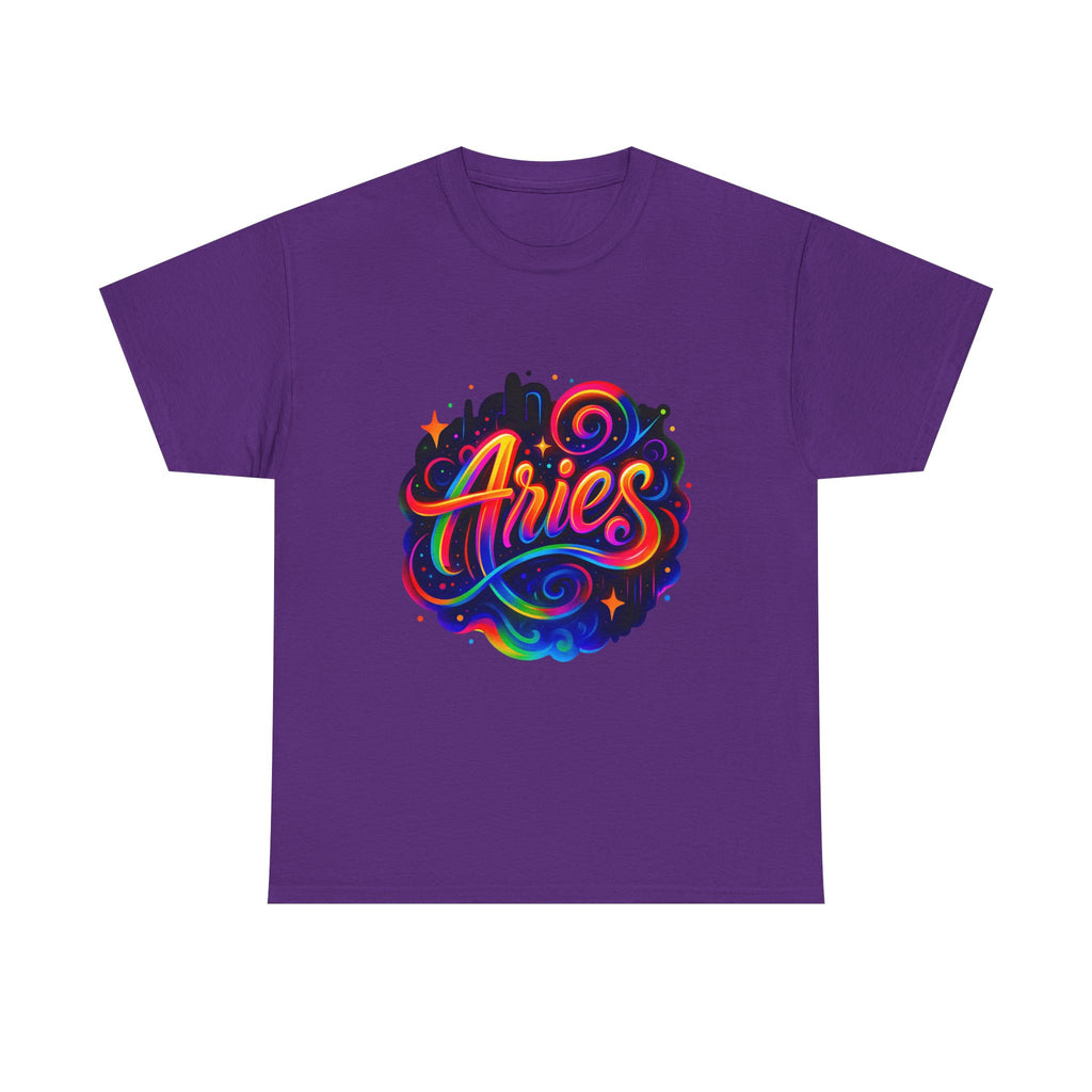 Neon Aries Zodiac Tee