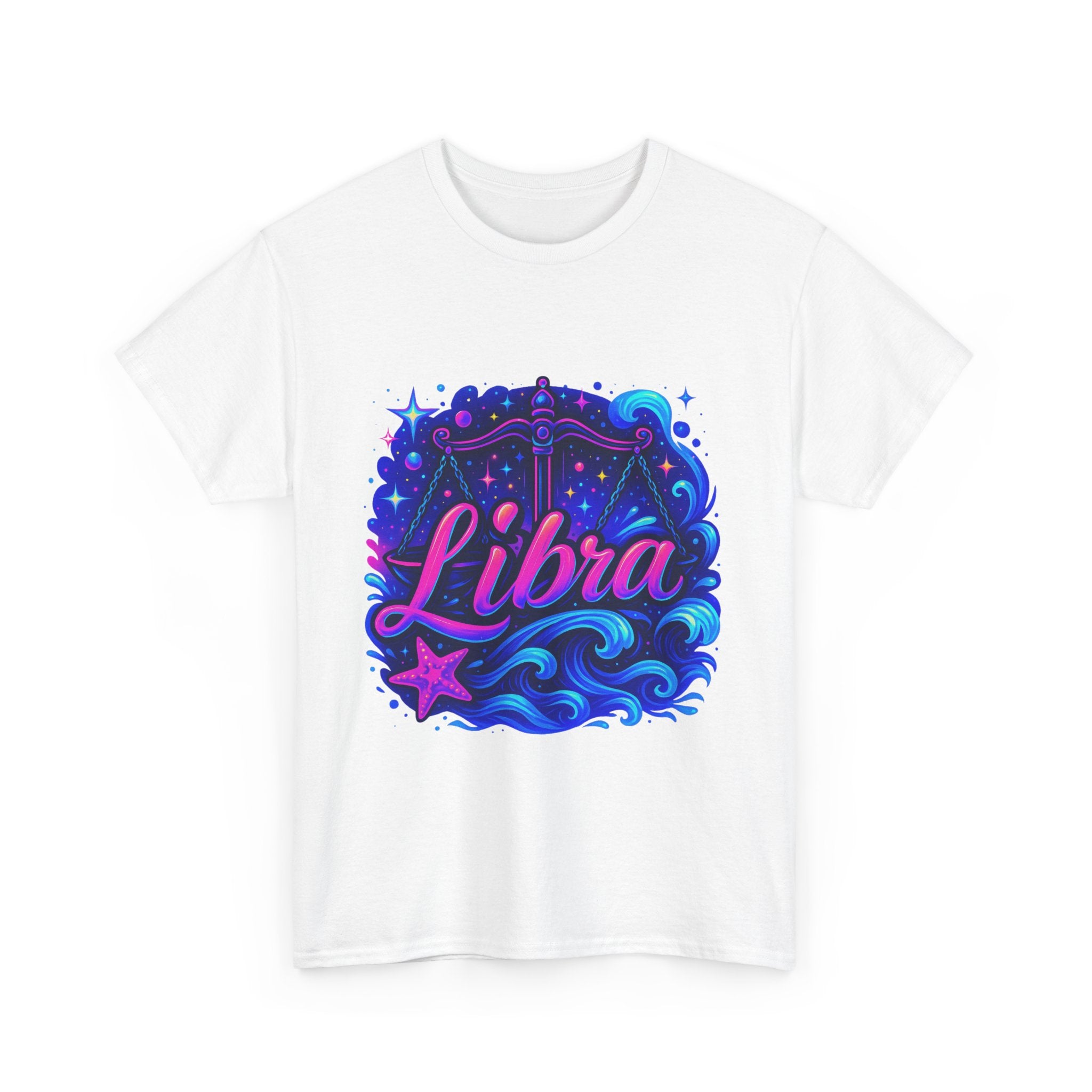 Neon Libra Zodiac Tee