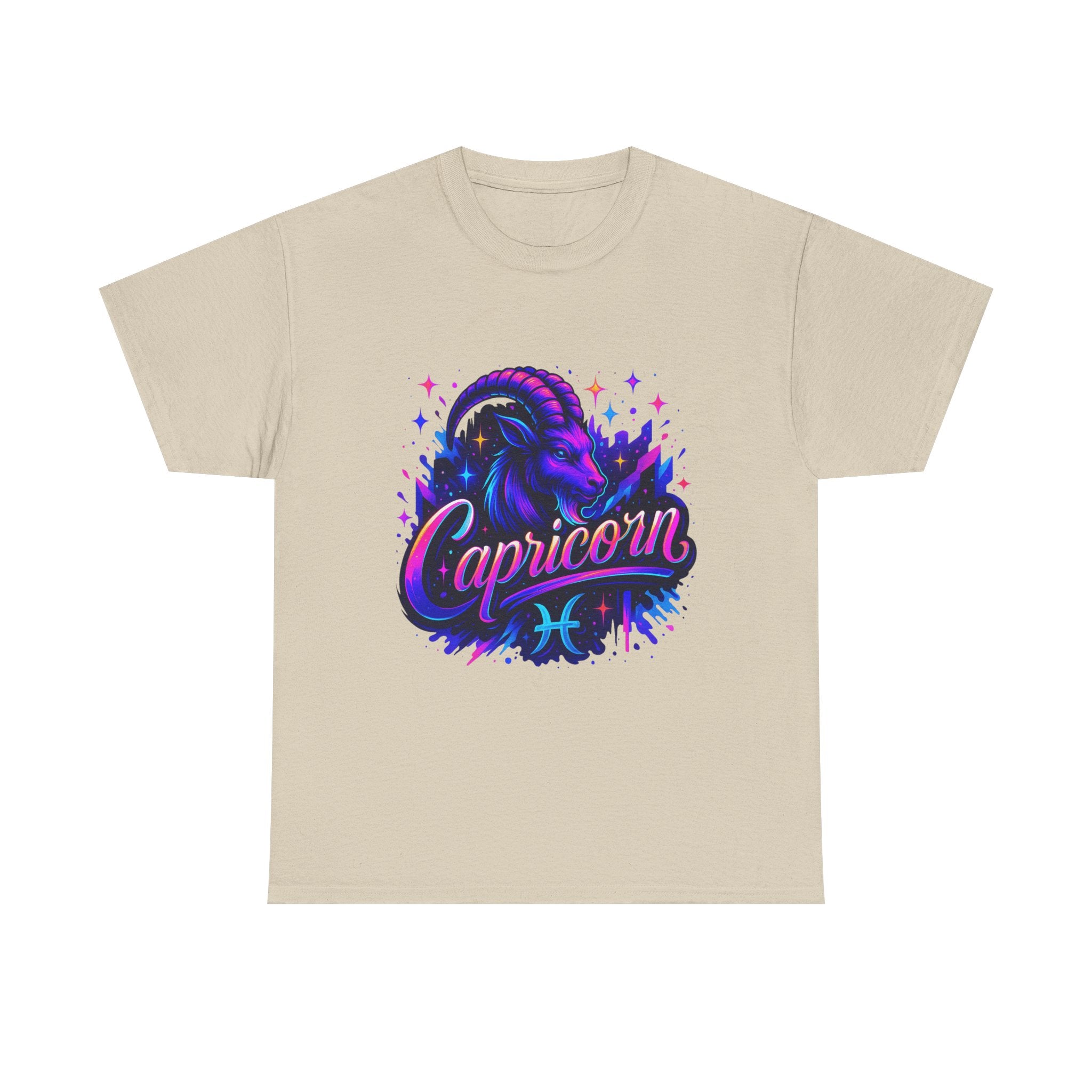 Neon Capricorn Zodiac Tee
