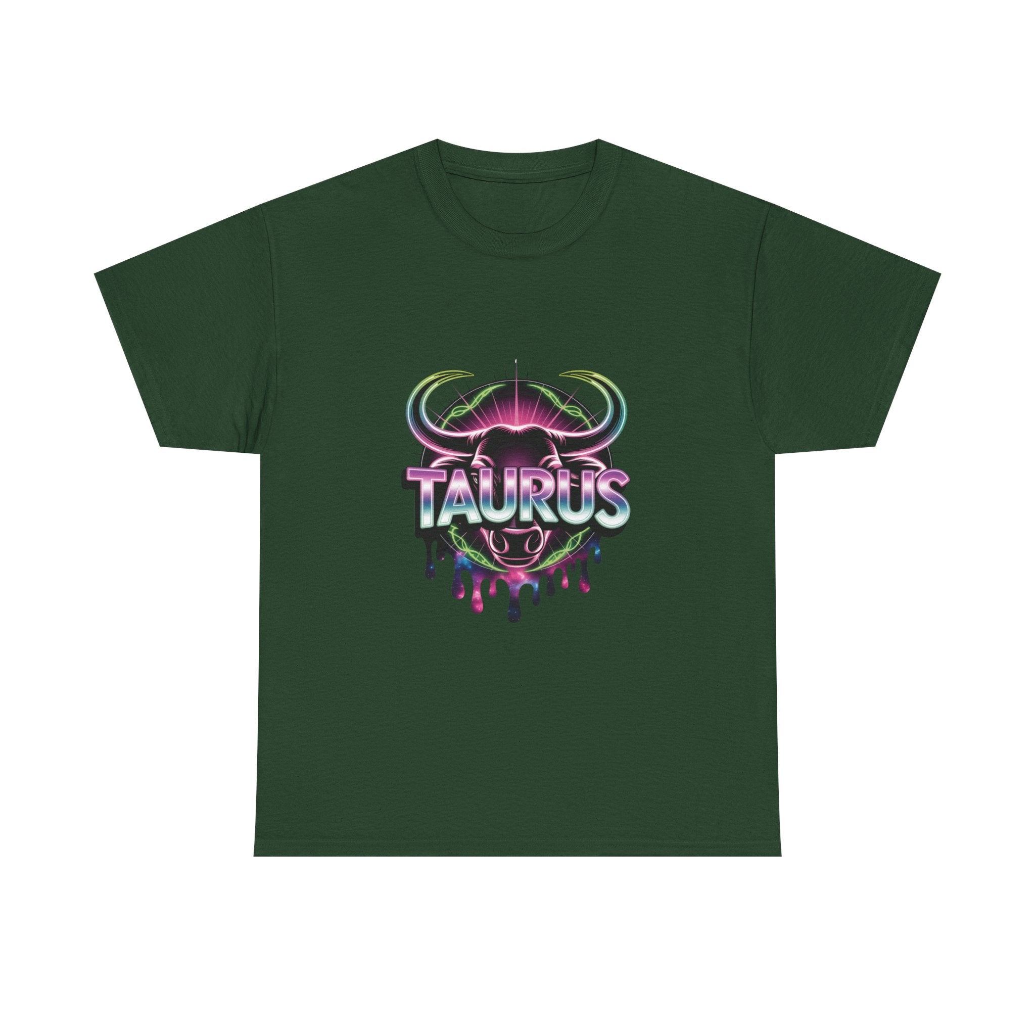 Neon Taurus Zodiac Tee