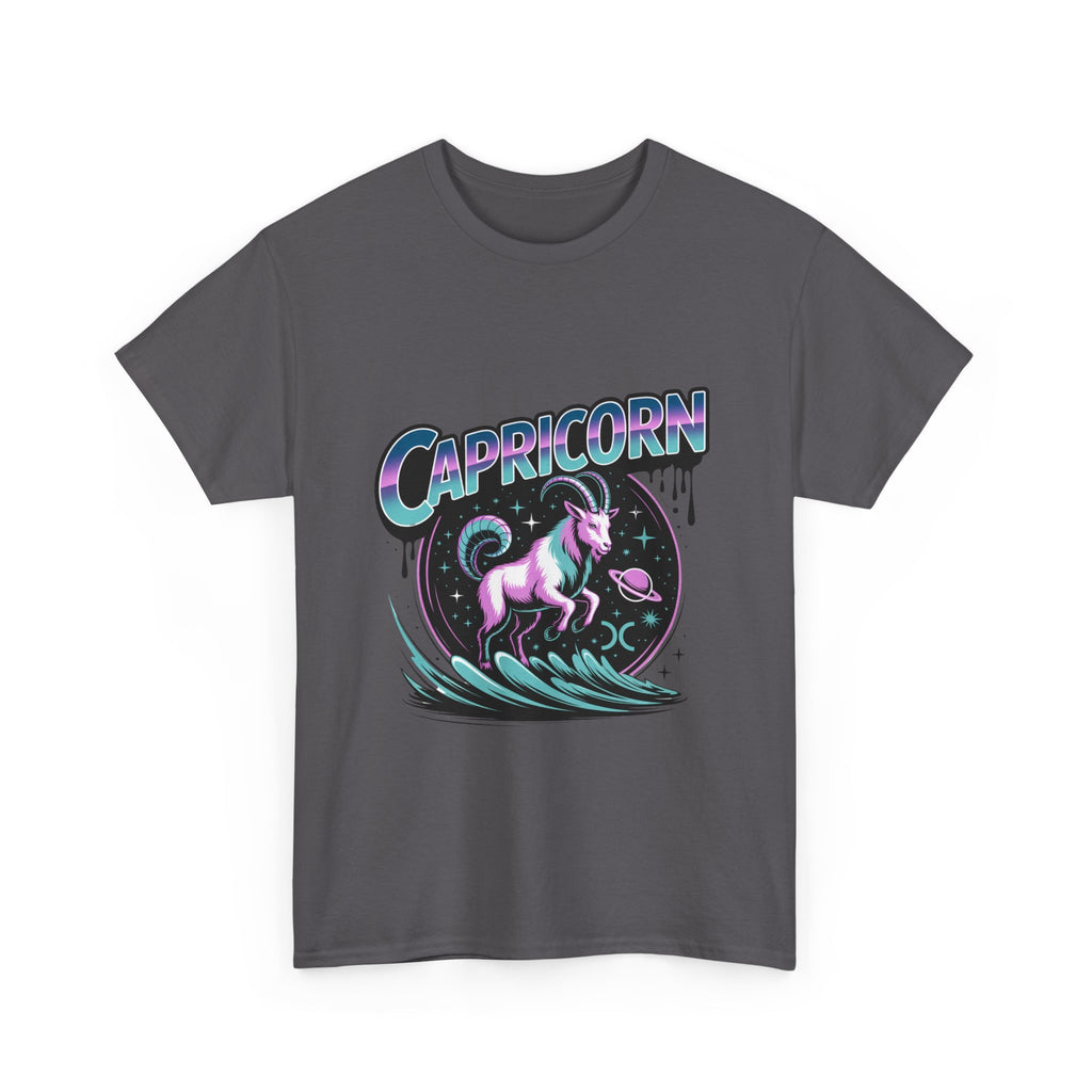 Neon Capricorn Zodiac Tee