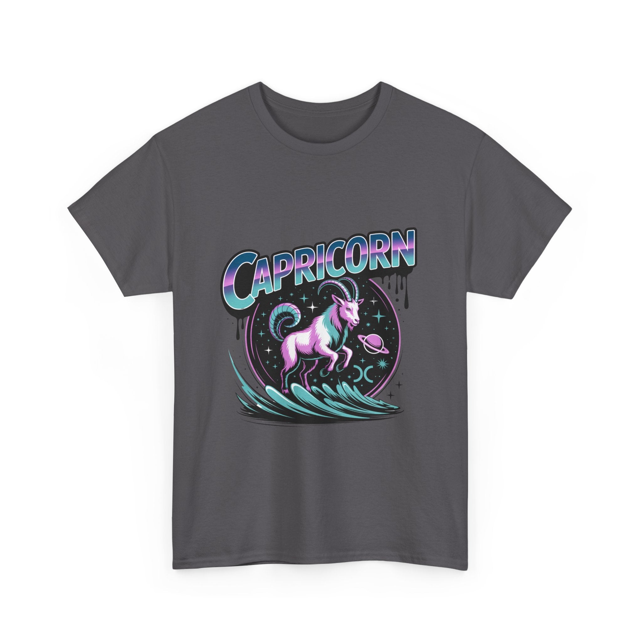 Neon Capricorn Zodiac Tee