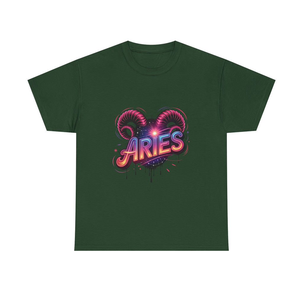 Neon Aries Zodiac Tee