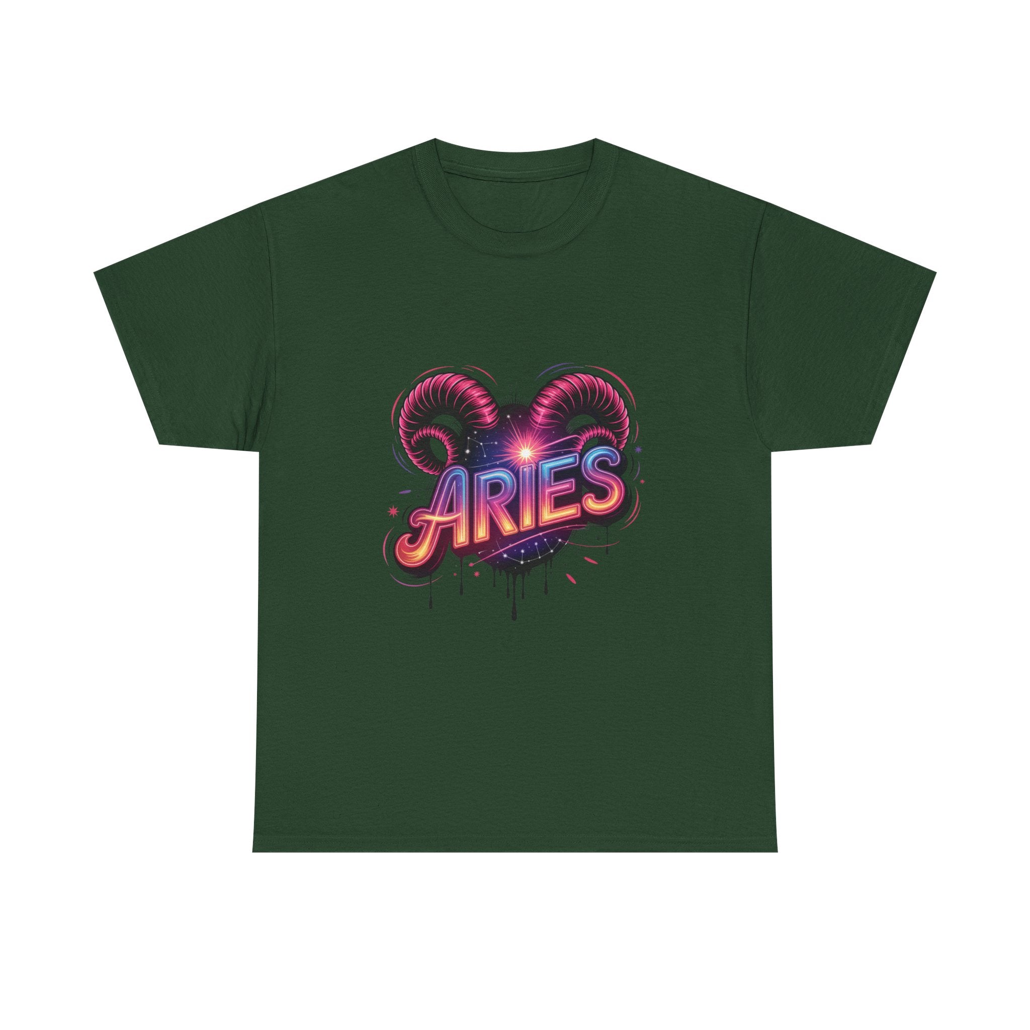 Neon Aries Zodiac Tee