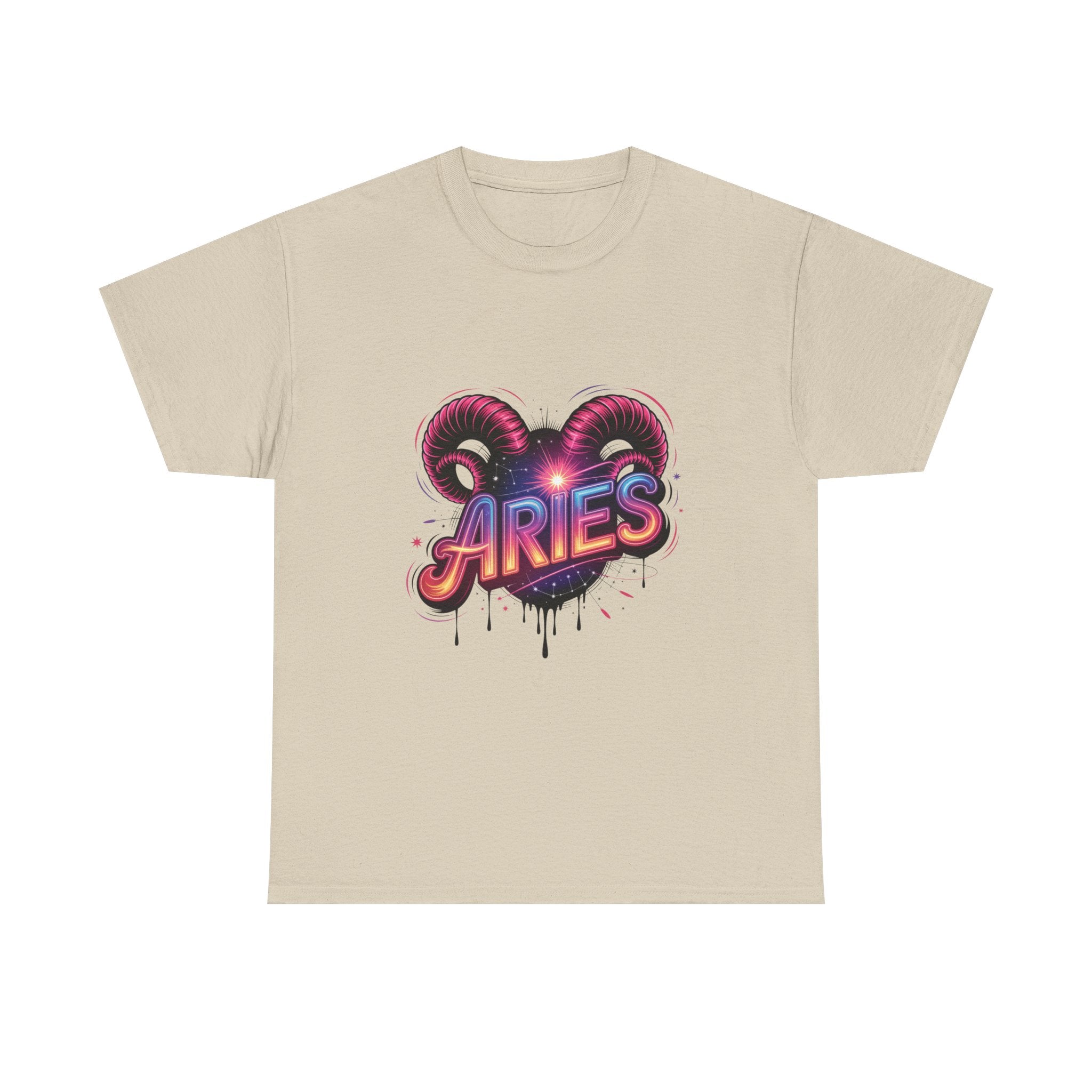 Neon Aries Zodiac Tee
