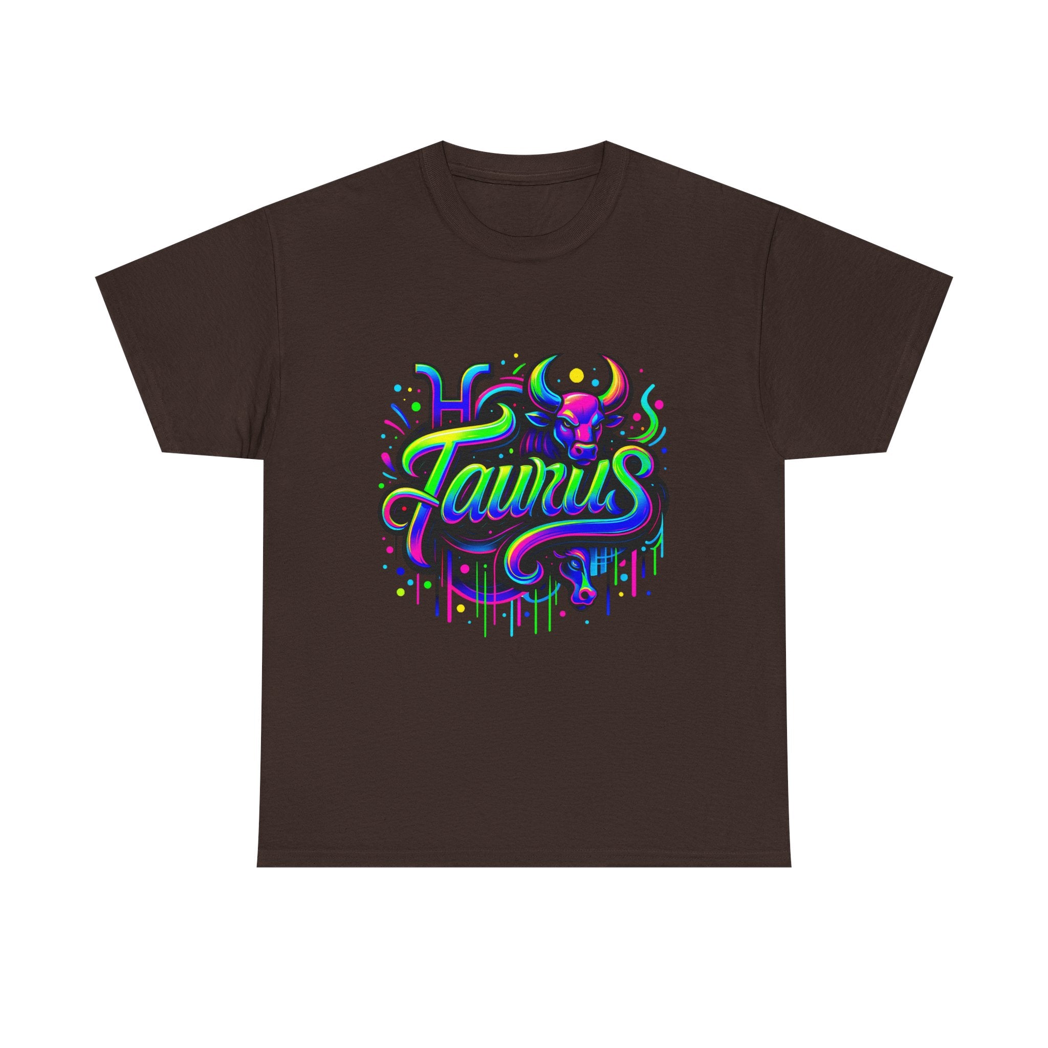 Neon Taurus Zodiac Tee