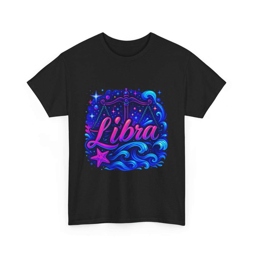 Neon Libra Zodiac Tee