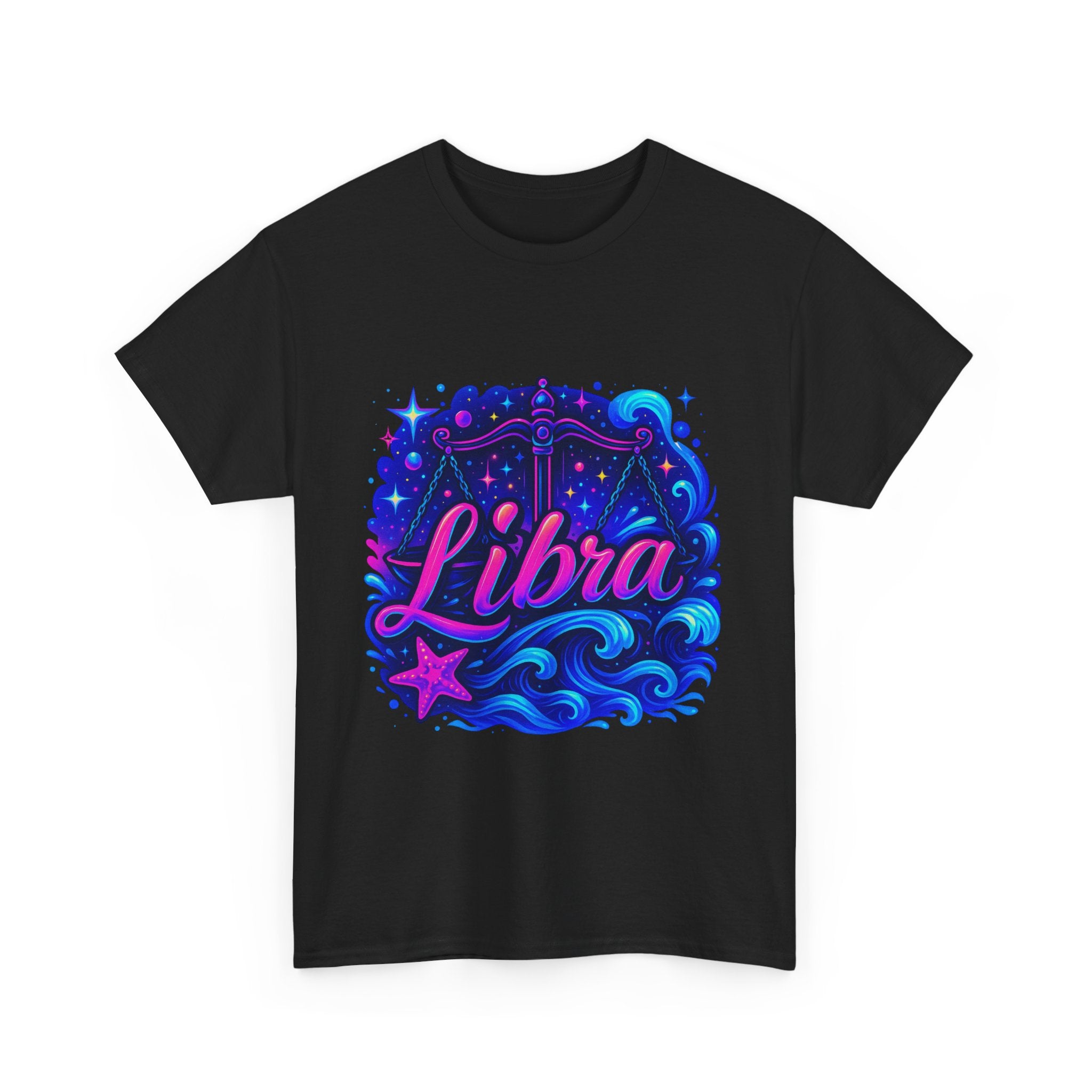Neon Libra Zodiac Tee