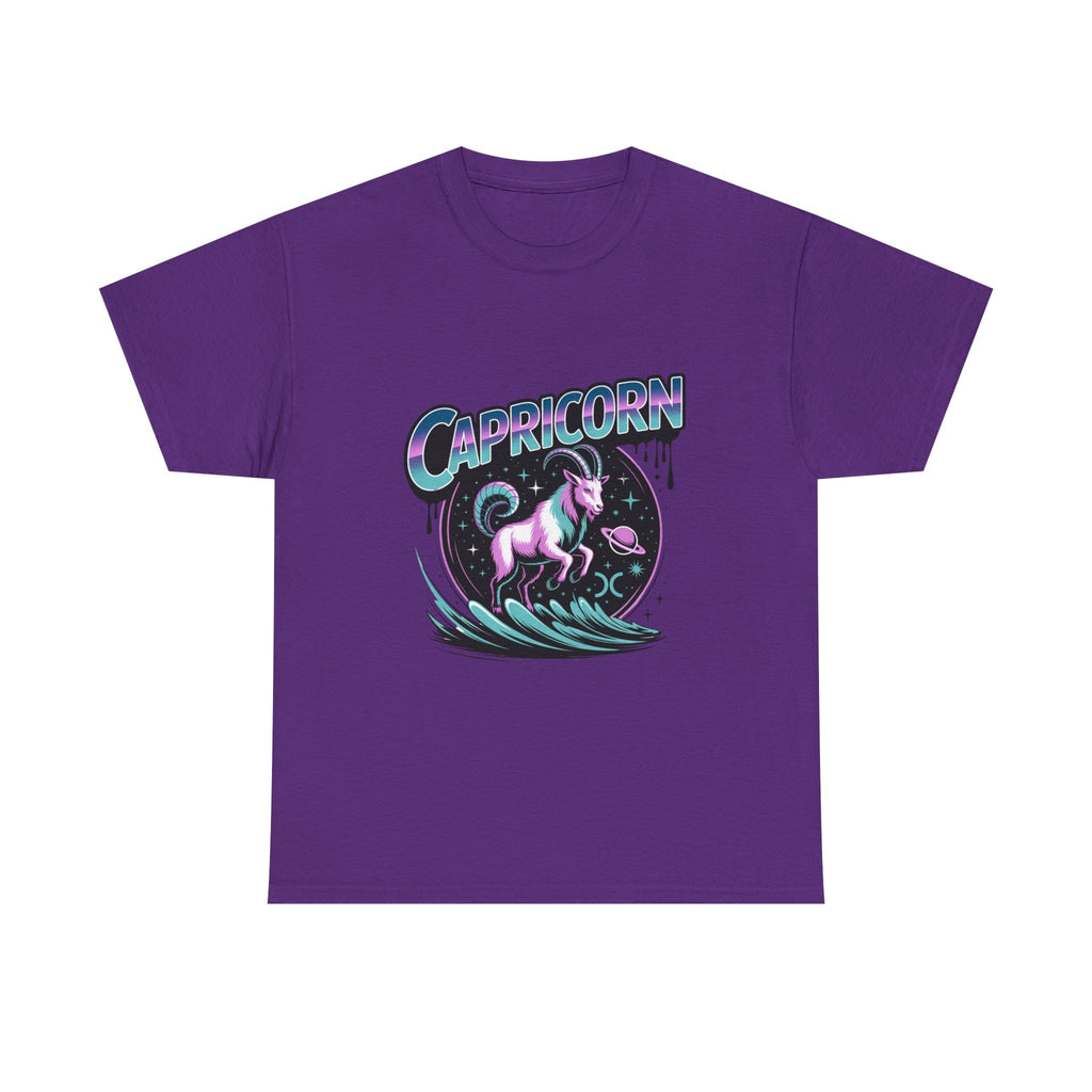 Neon Capricorn Zodiac Tee
