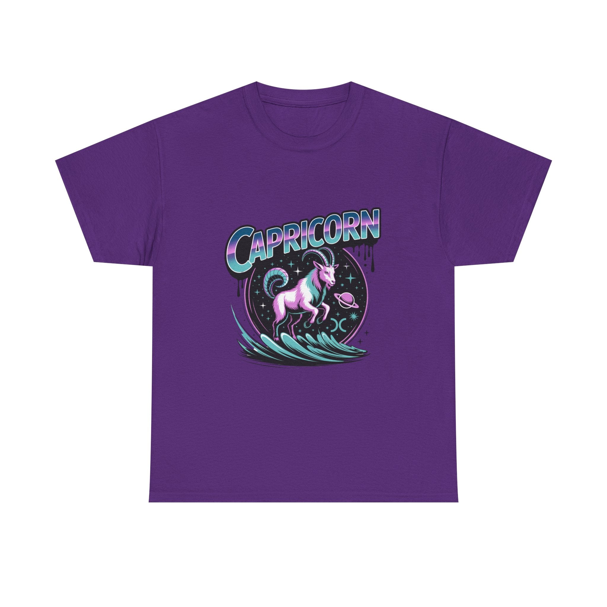 Neon Capricorn Zodiac Tee