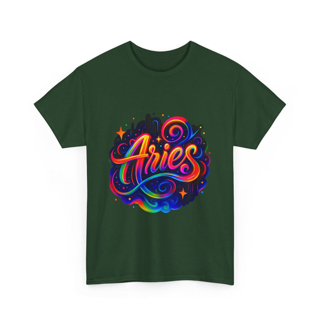 Neon Aries Zodiac Tee