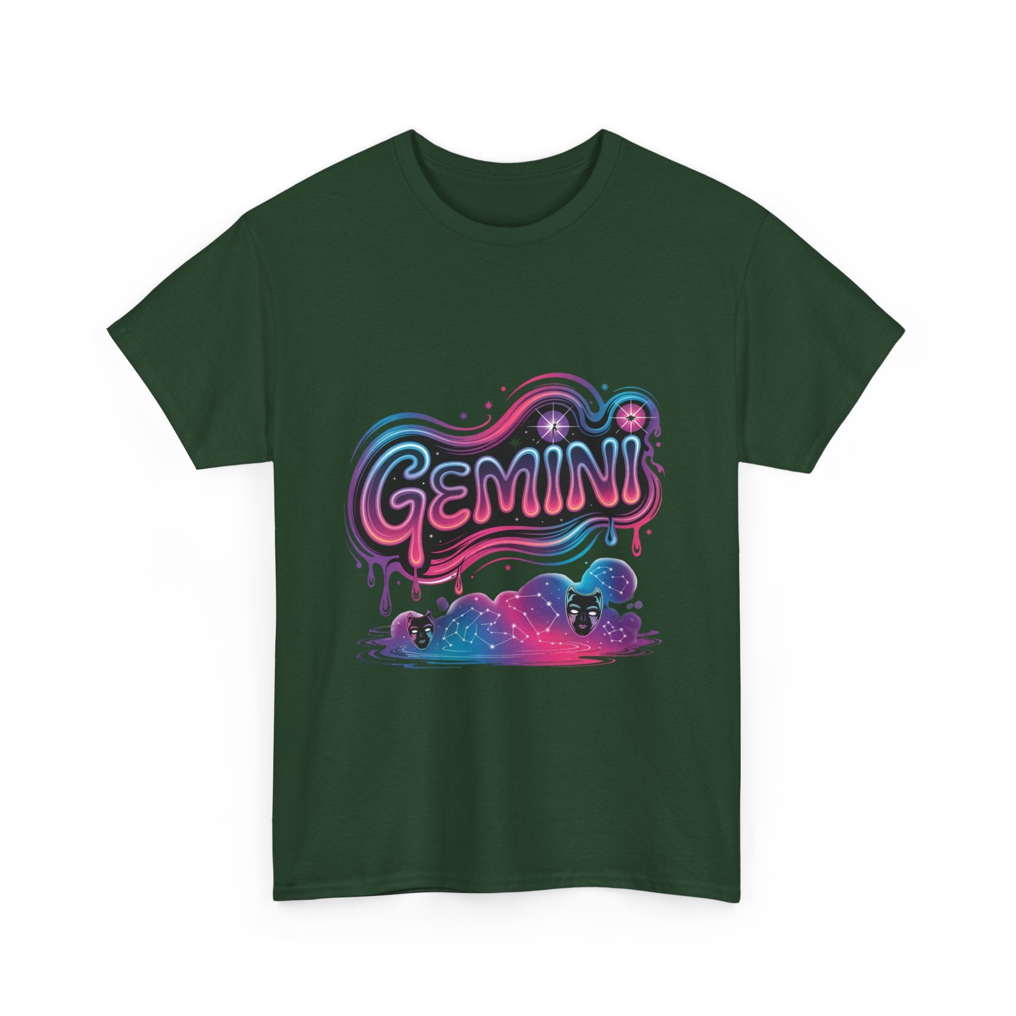 Neon Gemini Zodiac Tee