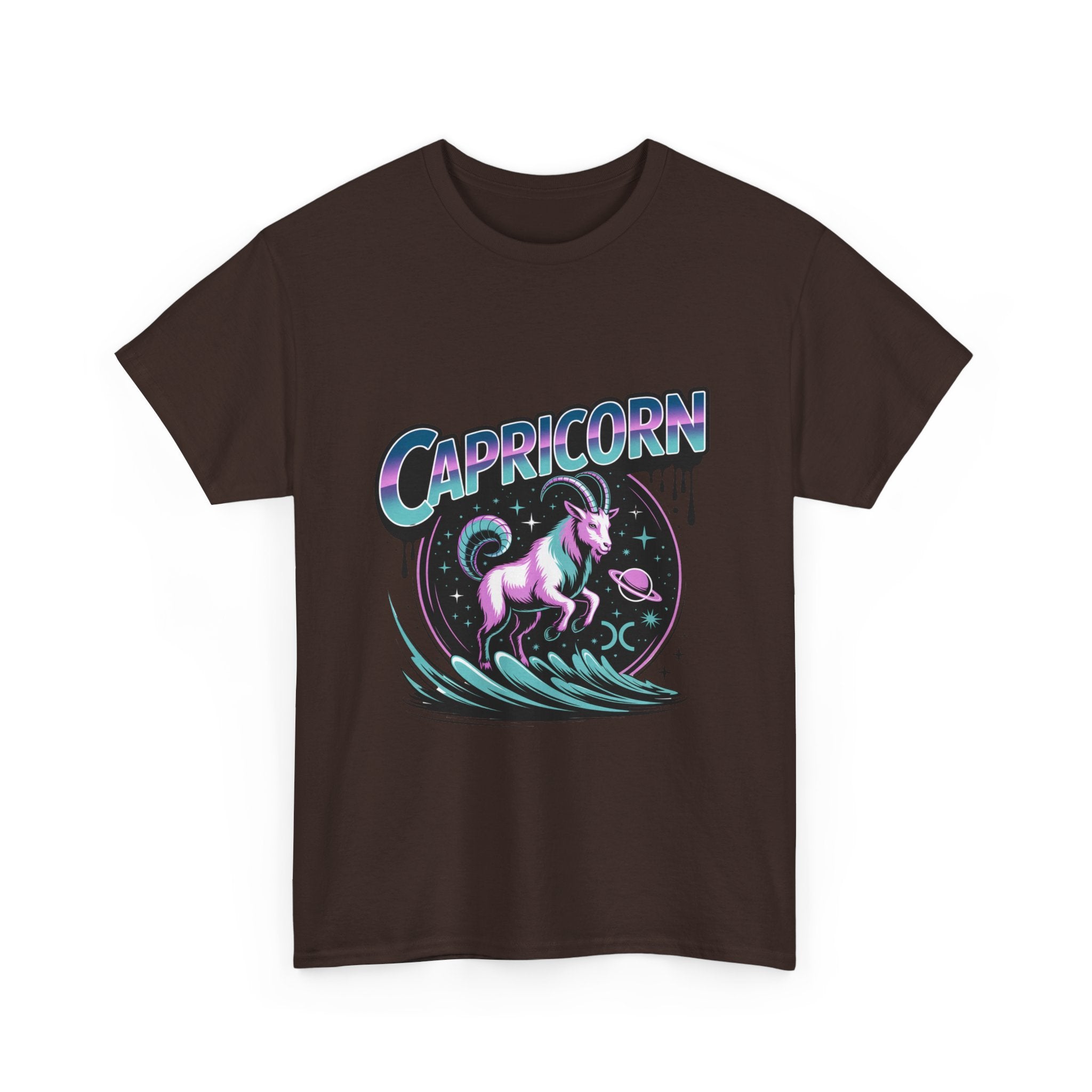 Neon Capricorn Zodiac Tee
