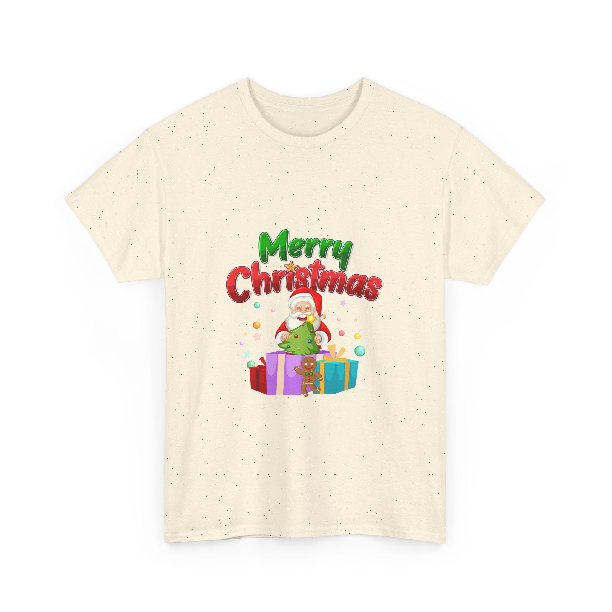 Santa & Presents Merry Christmas Graphic Tee