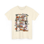 Ghost Reading Books Halloween Book Lover T-Shirt