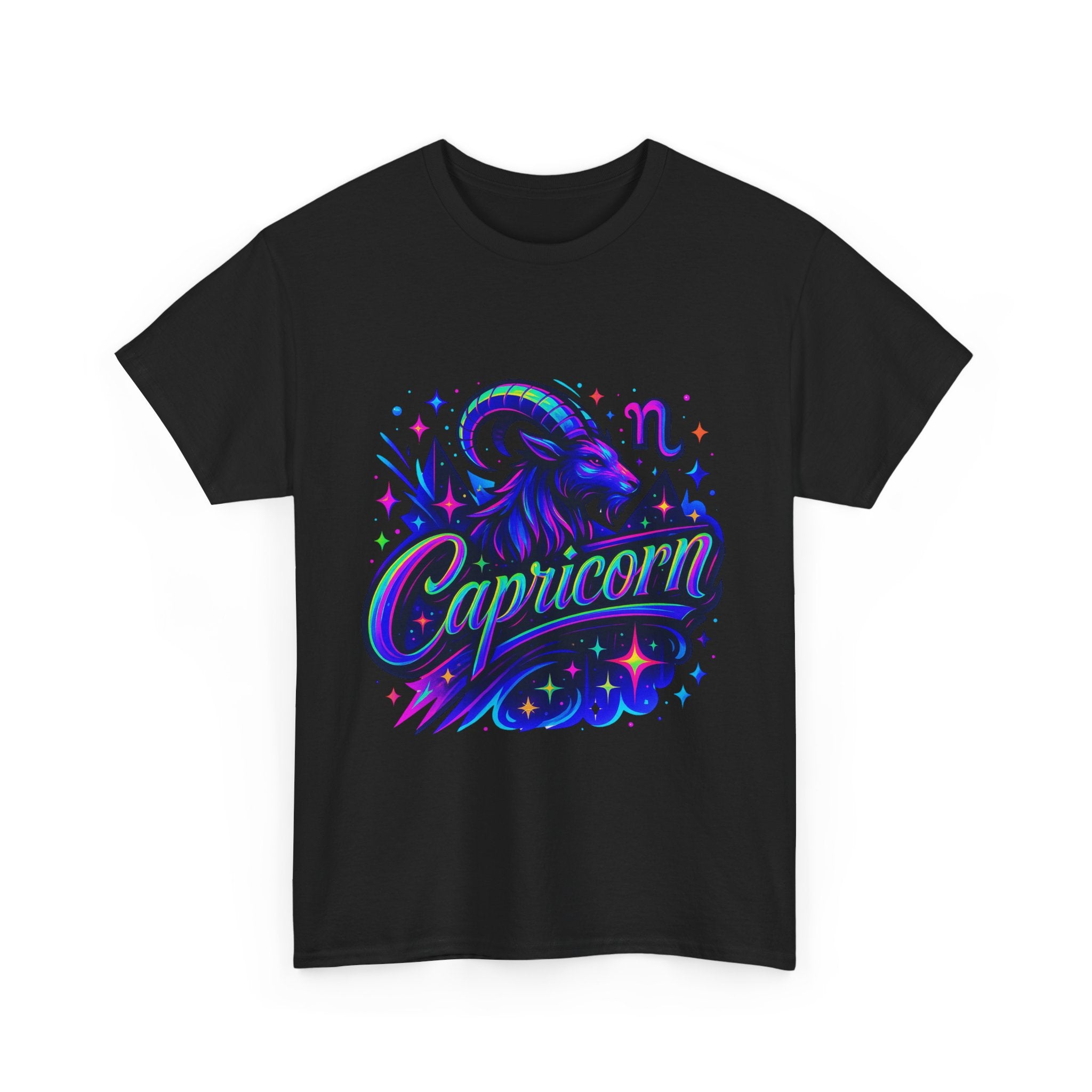Neon Capricorn Zodiac Tee