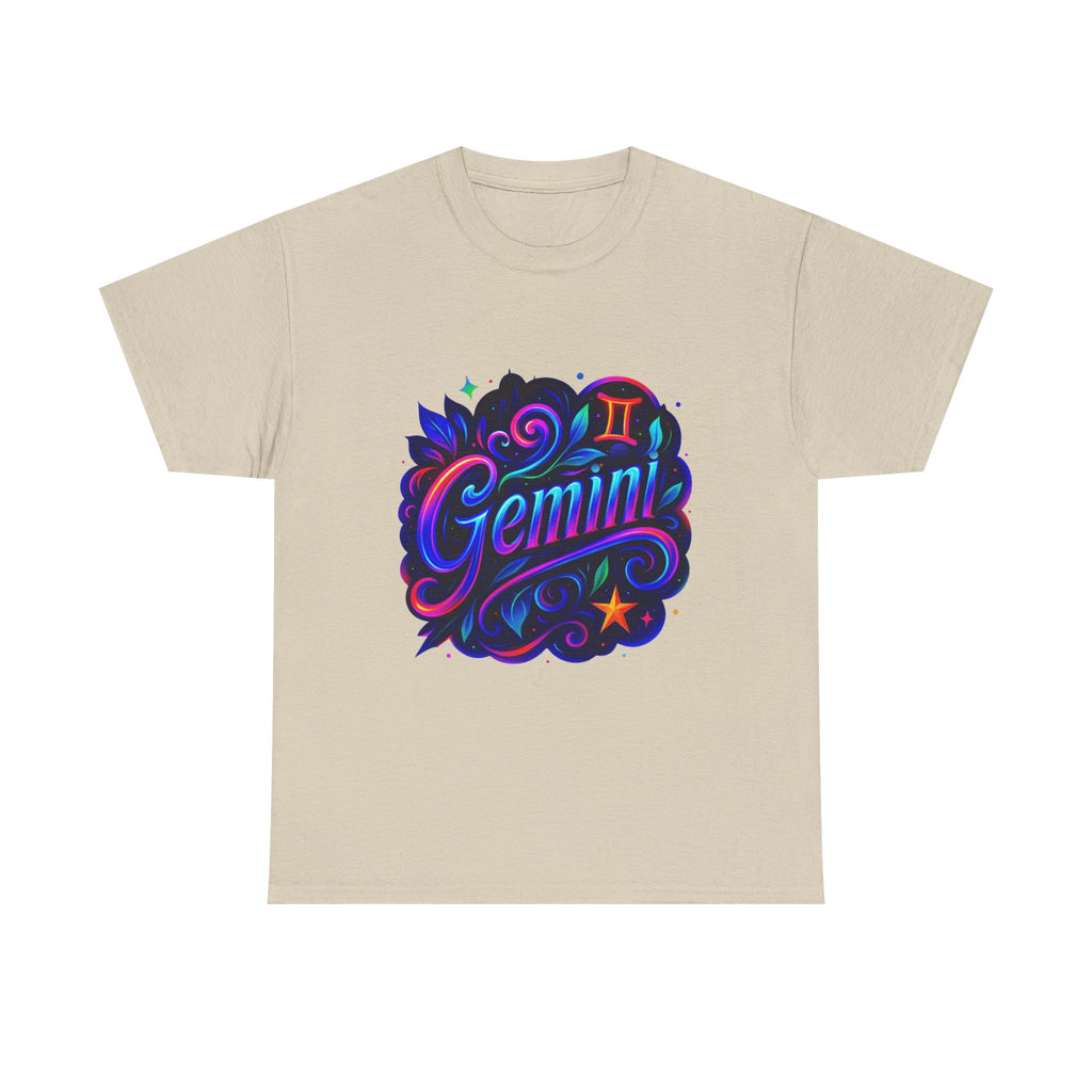 Neon Gemini Zodiac Tee