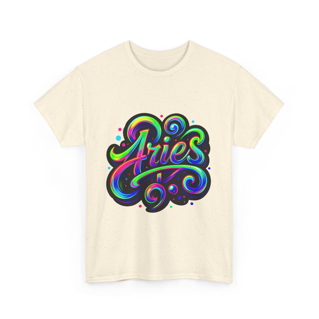 Neon Aries Zodiac Tee