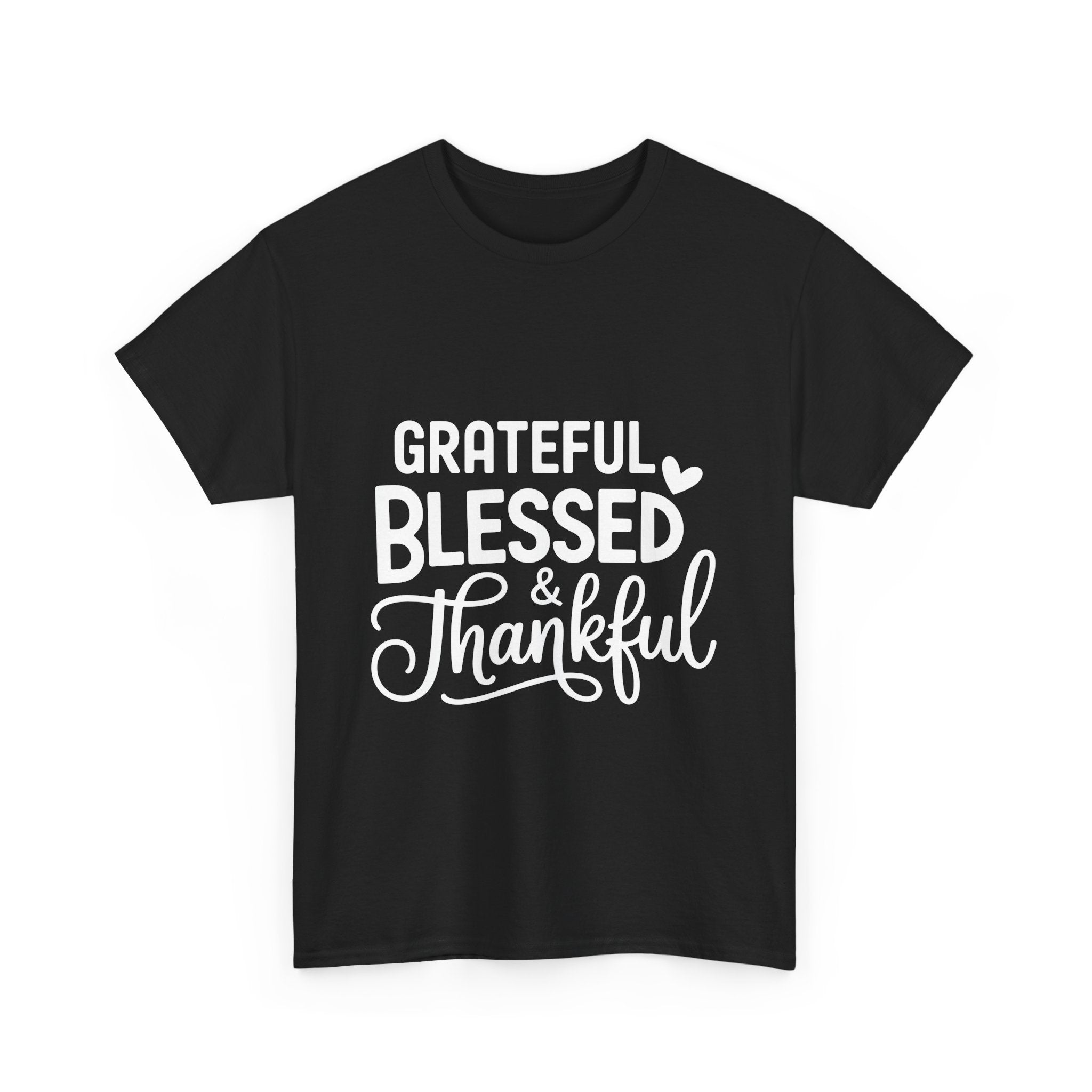 grateful, blessed & thankful graphic Tee