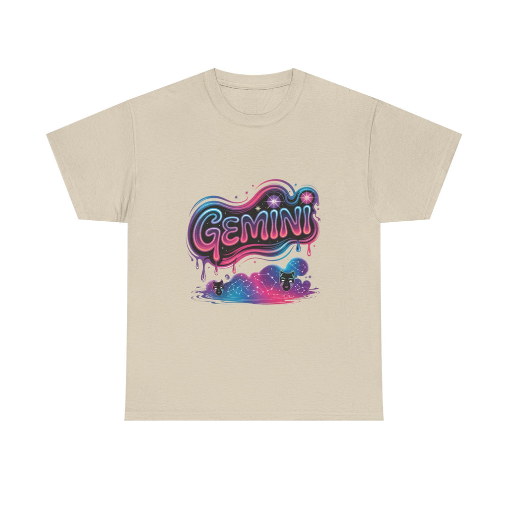 Neon Gemini Zodiac Tee