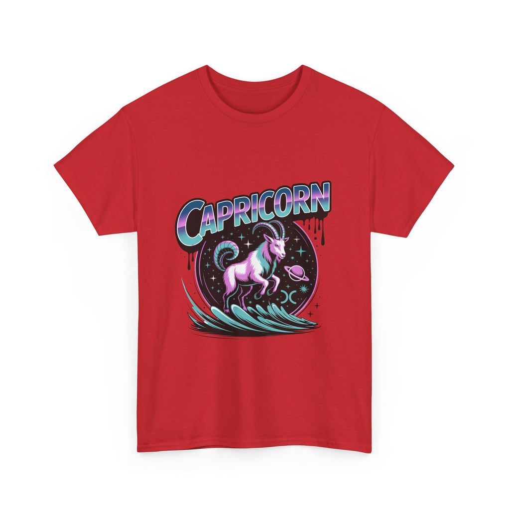 Neon Capricorn Zodiac Tee