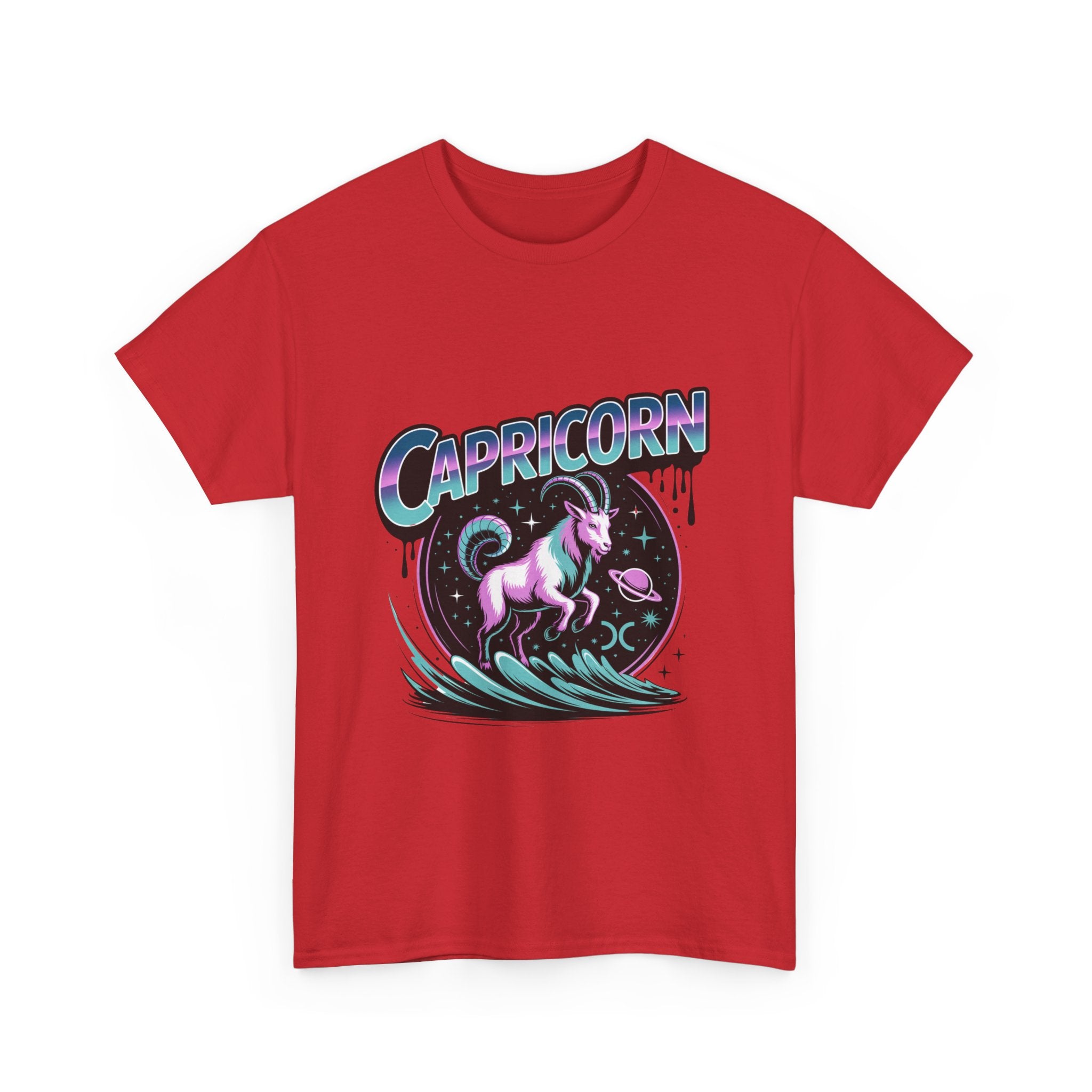Neon Capricorn Zodiac Tee