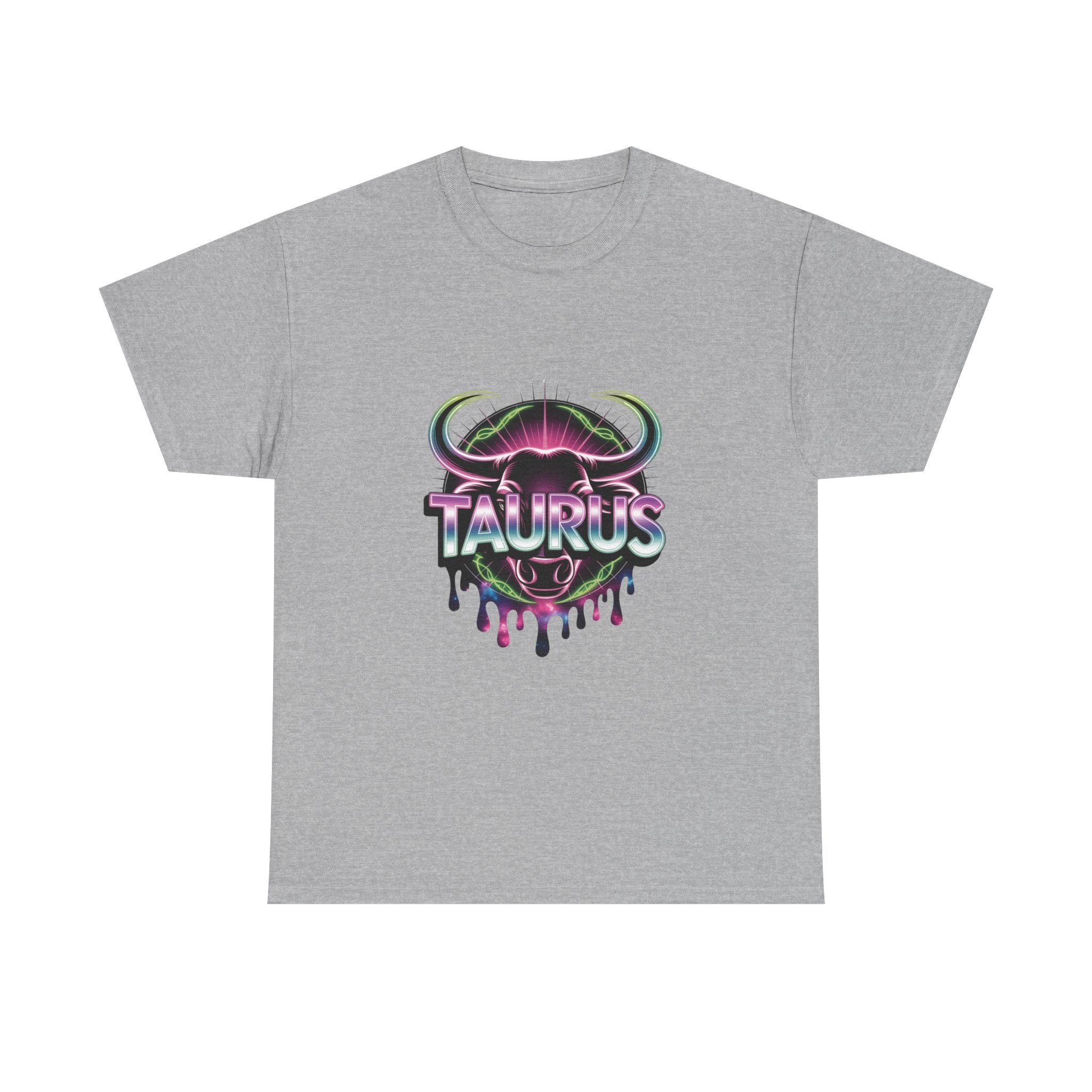 Neon Taurus Zodiac Tee