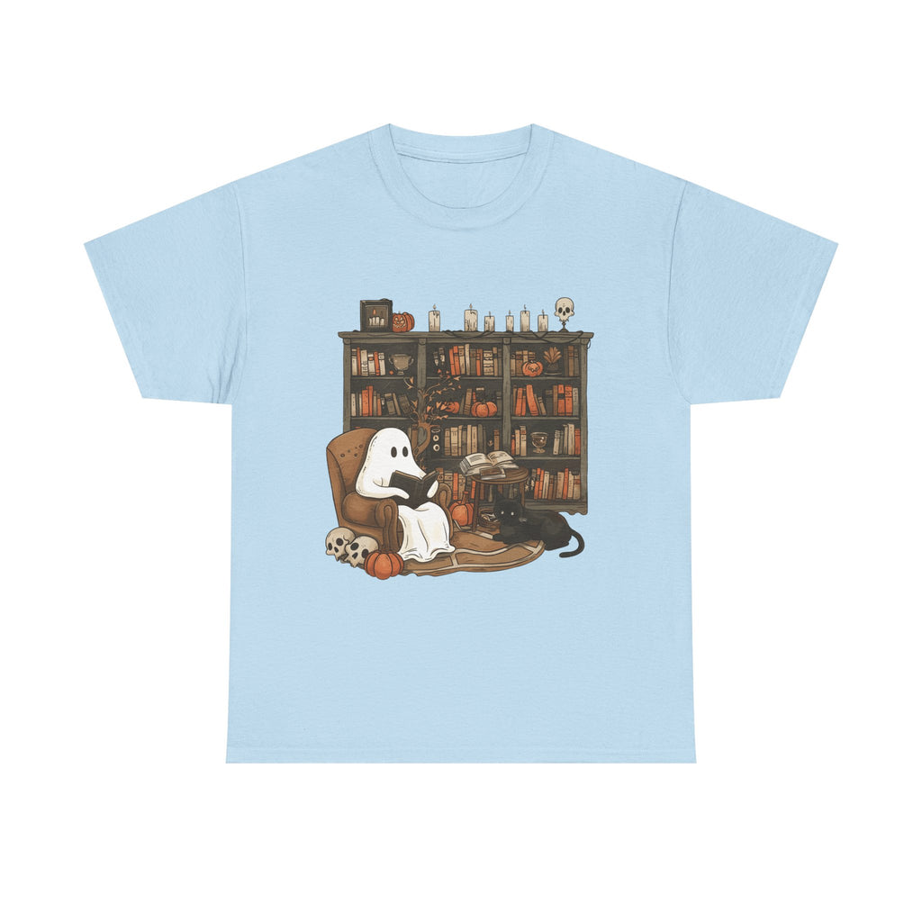 Ghost Reading Book Halloween Book Clubs Tee