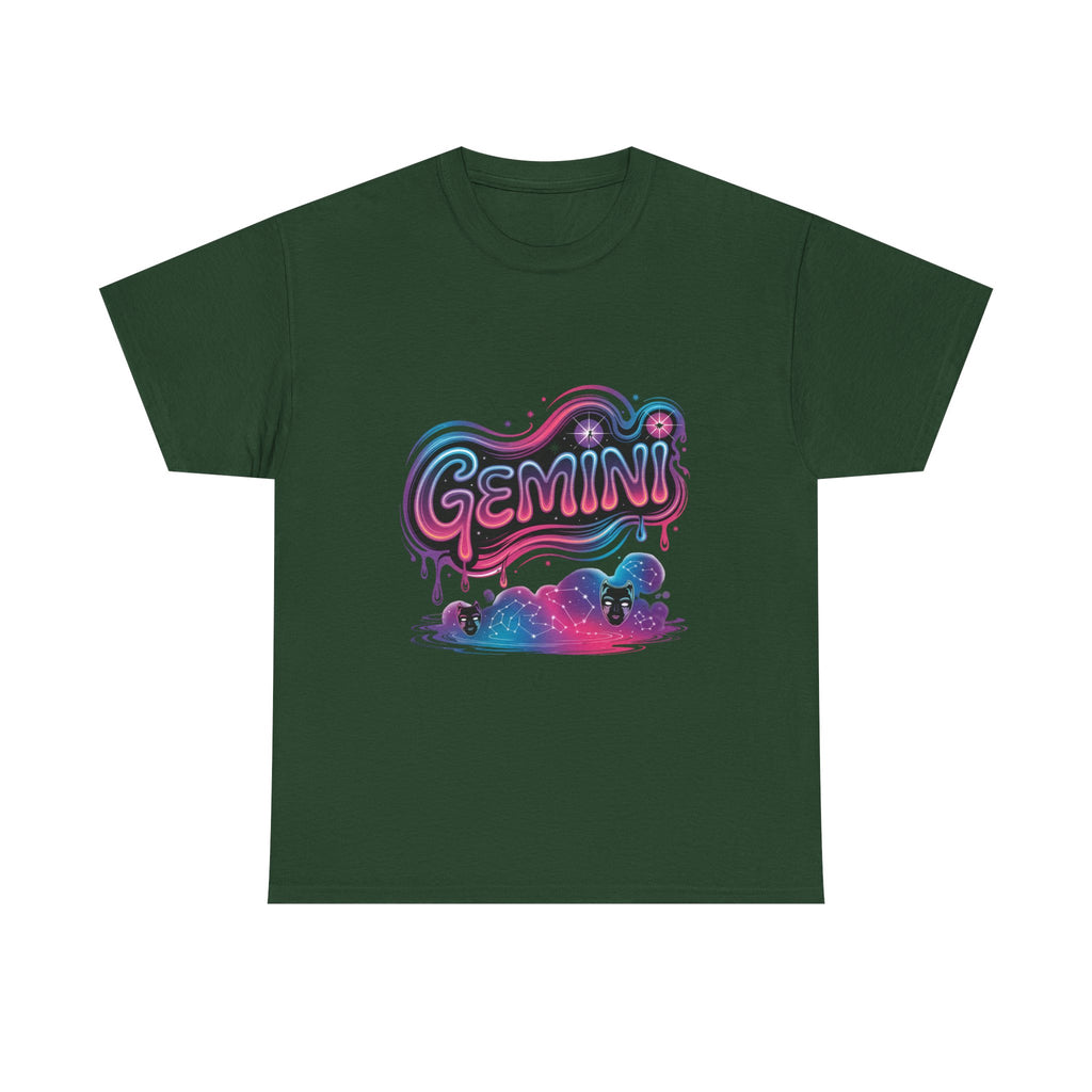 Neon Gemini Zodiac Tee