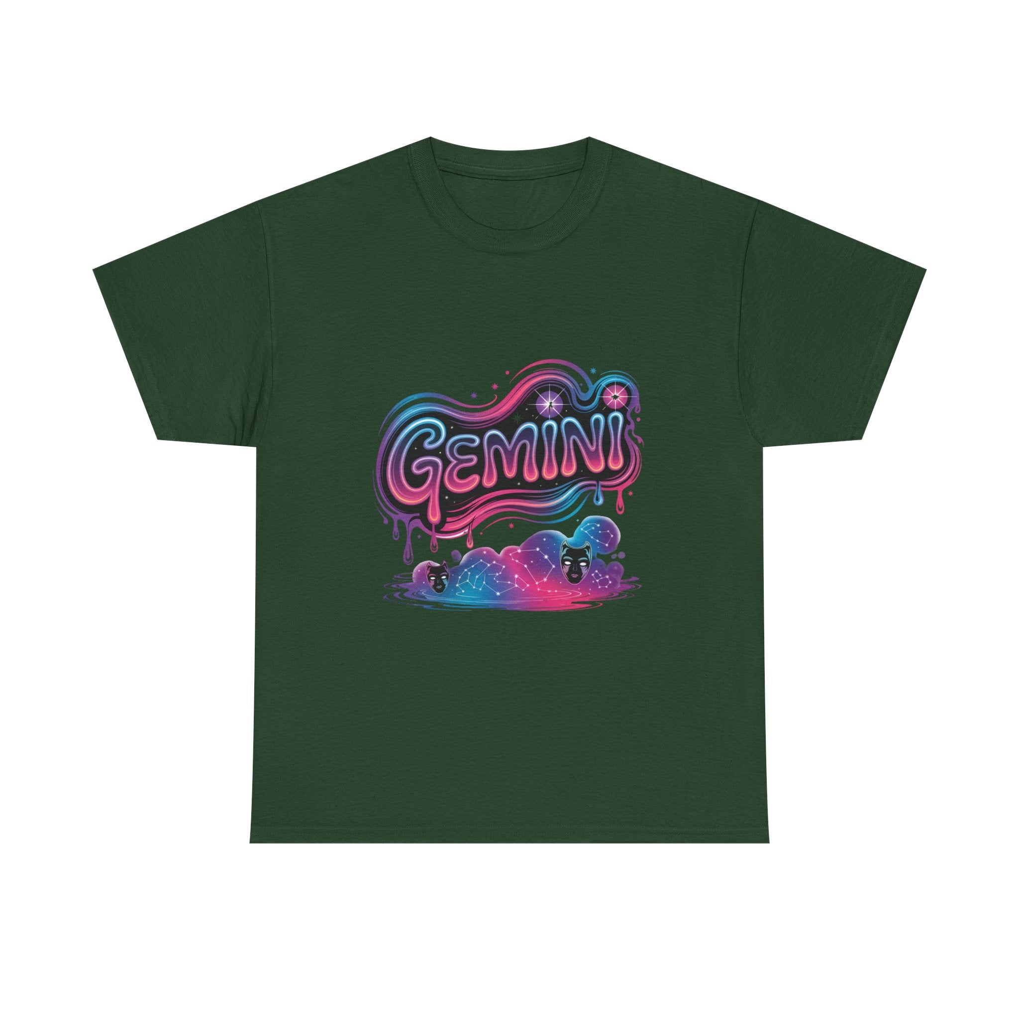 Neon Gemini Zodiac Tee