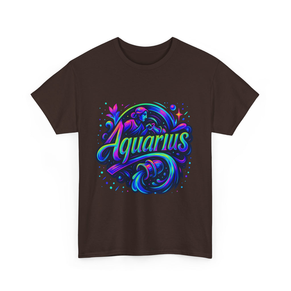 Neon Aquarius Zodiac Tee
